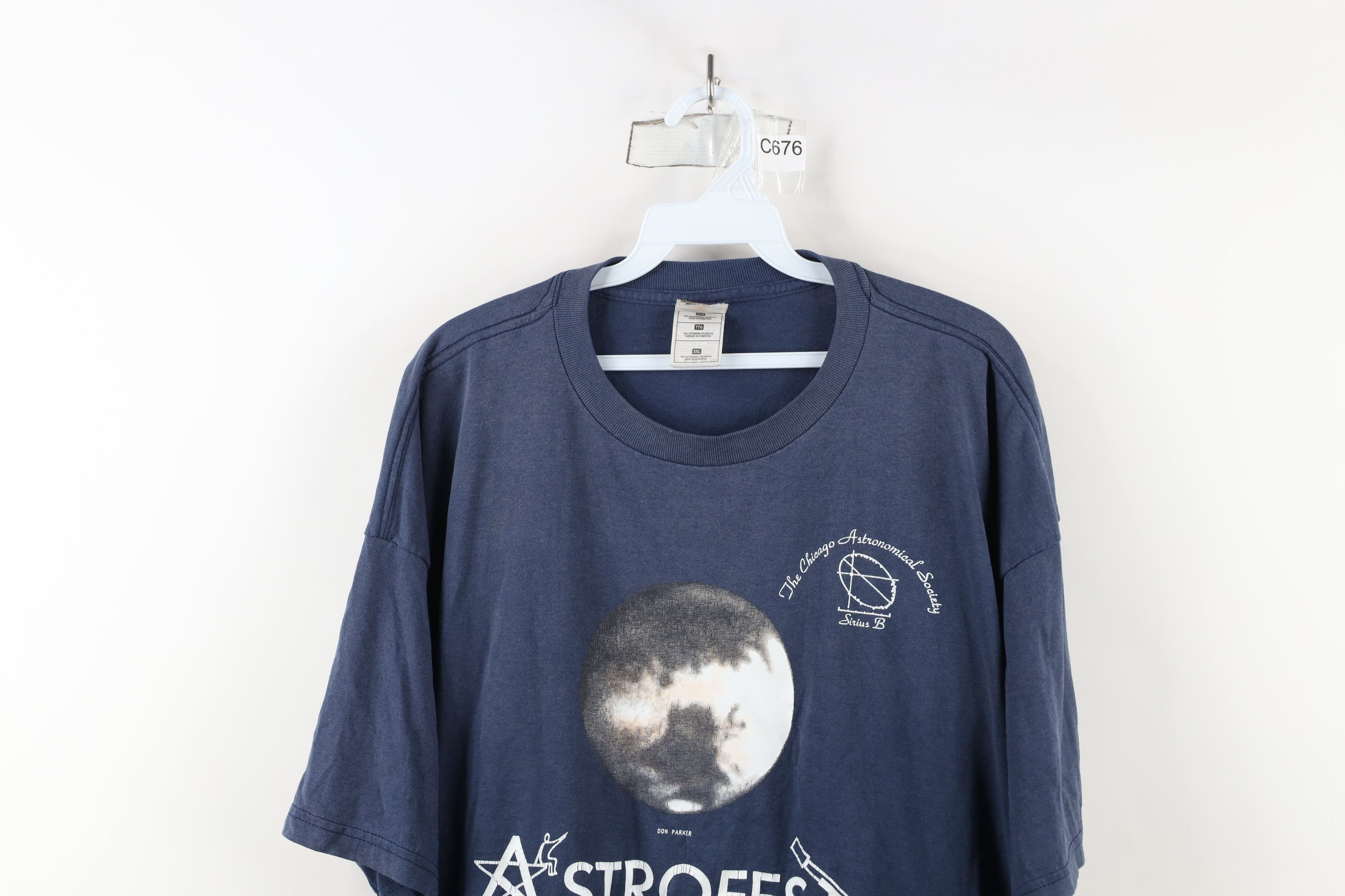 Vintage Vintage 90s Chicago Astronomical Society Astrofest T-Shirt Size US XXL / EU 58 / 5 - 2 Thumbnail