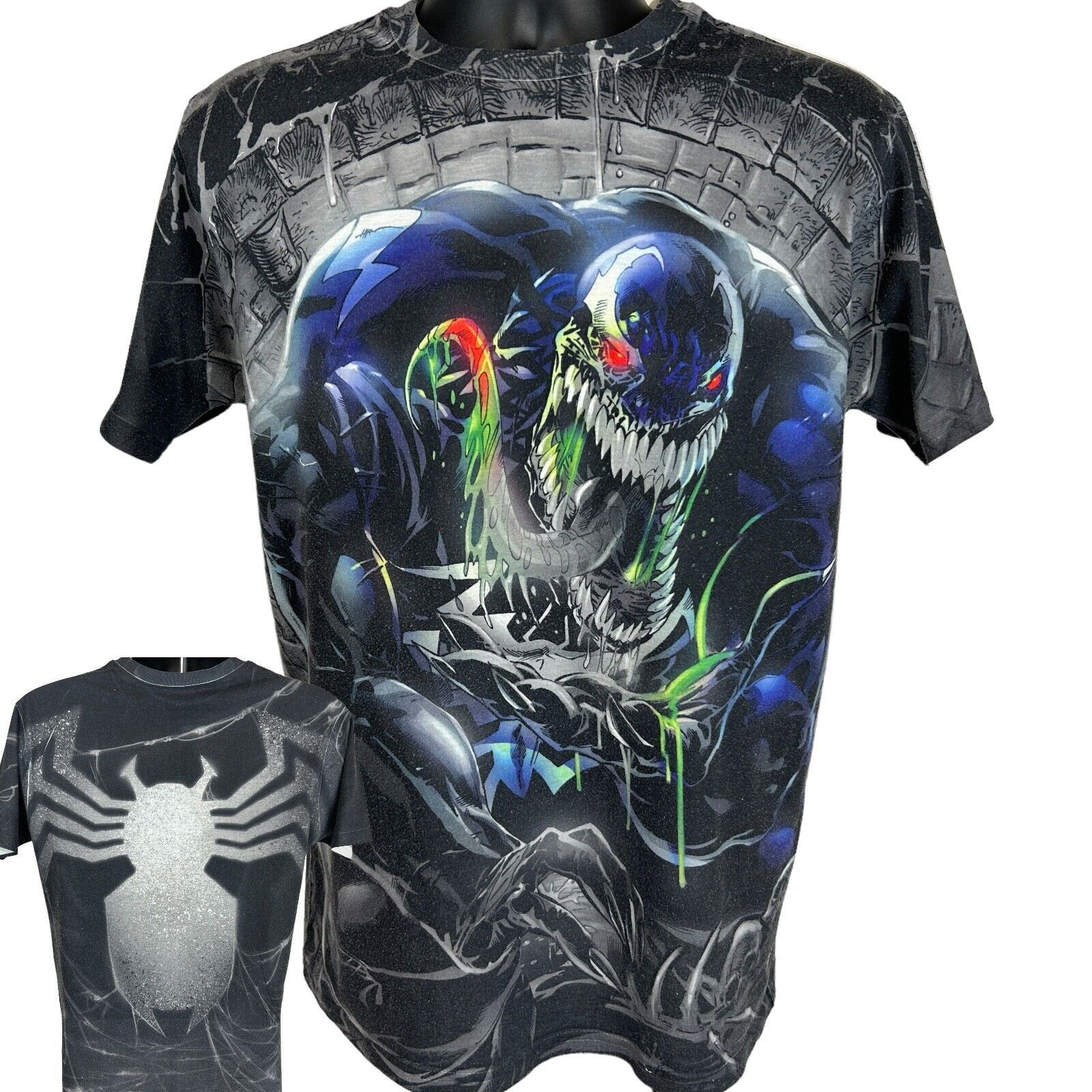 Marvel Comics Spider Man Venom All Over Print T Shirt Marvel Comics Medium Size US M / EU 48-50 / 2 - 1 Thumbnail