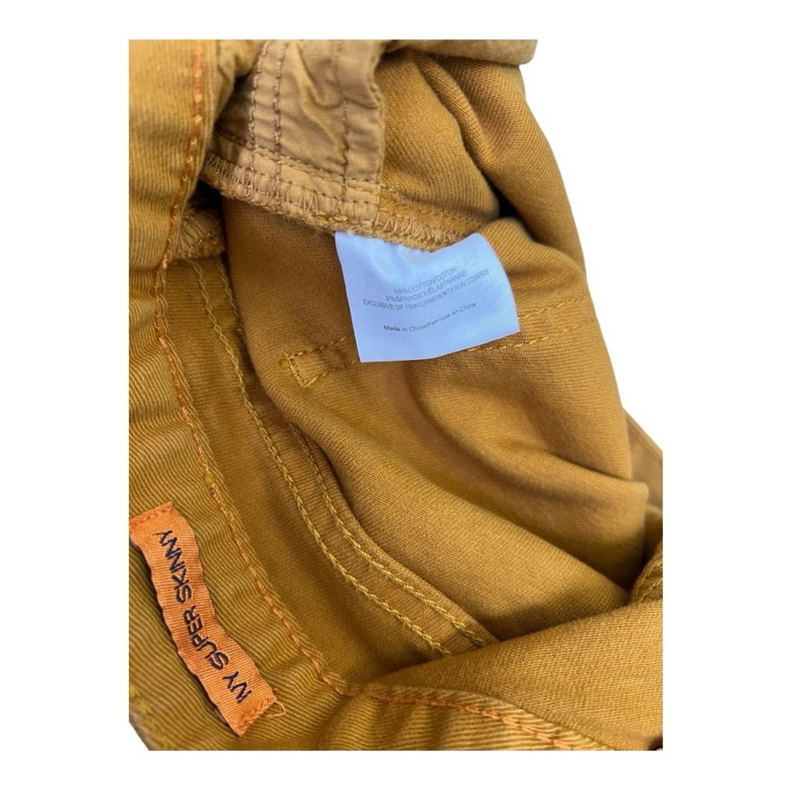 Tory Burch Tory Burch Women's Super Skinny Jeans in Orange Size 29 Size 29" - 5 Thumbnail