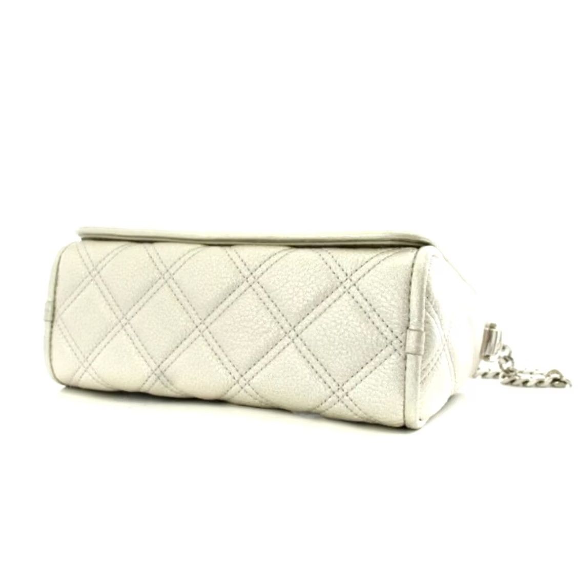 Marc Jacobs Marc Jacobs Shoulder Bag Leather Silver Quilted Chain AN40 Used Women Size ONE SIZE - 5 Thumbnail