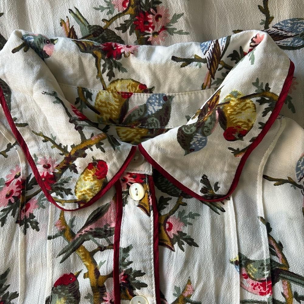 Baum und Pferdgarten RARE Baum und Pferdgarten Dandy Bird Button Up Midi Dress Size S / US 4 / IT 40 - 6 Thumbnail