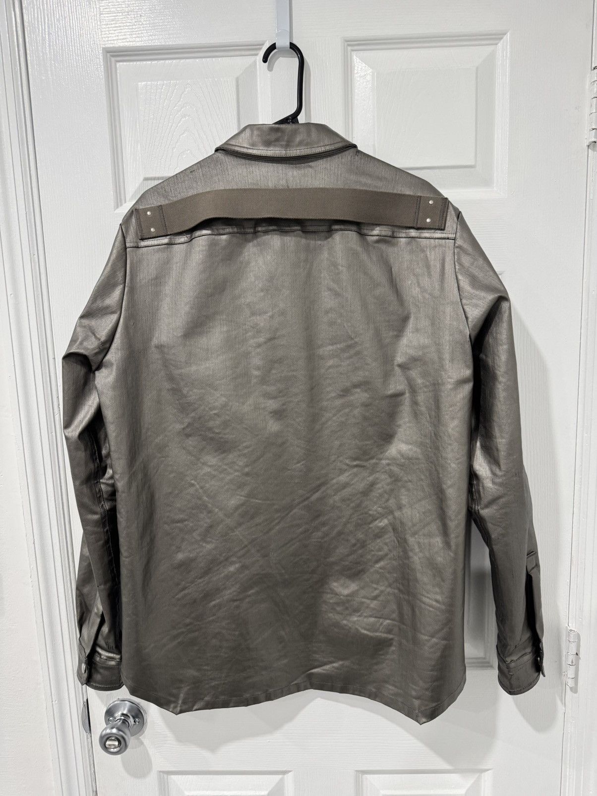 Rick Owens Rick Owens Gunmetal Fogpocket Shirt Size US M / EU 48-50 / 2 - 2 Thumbnail