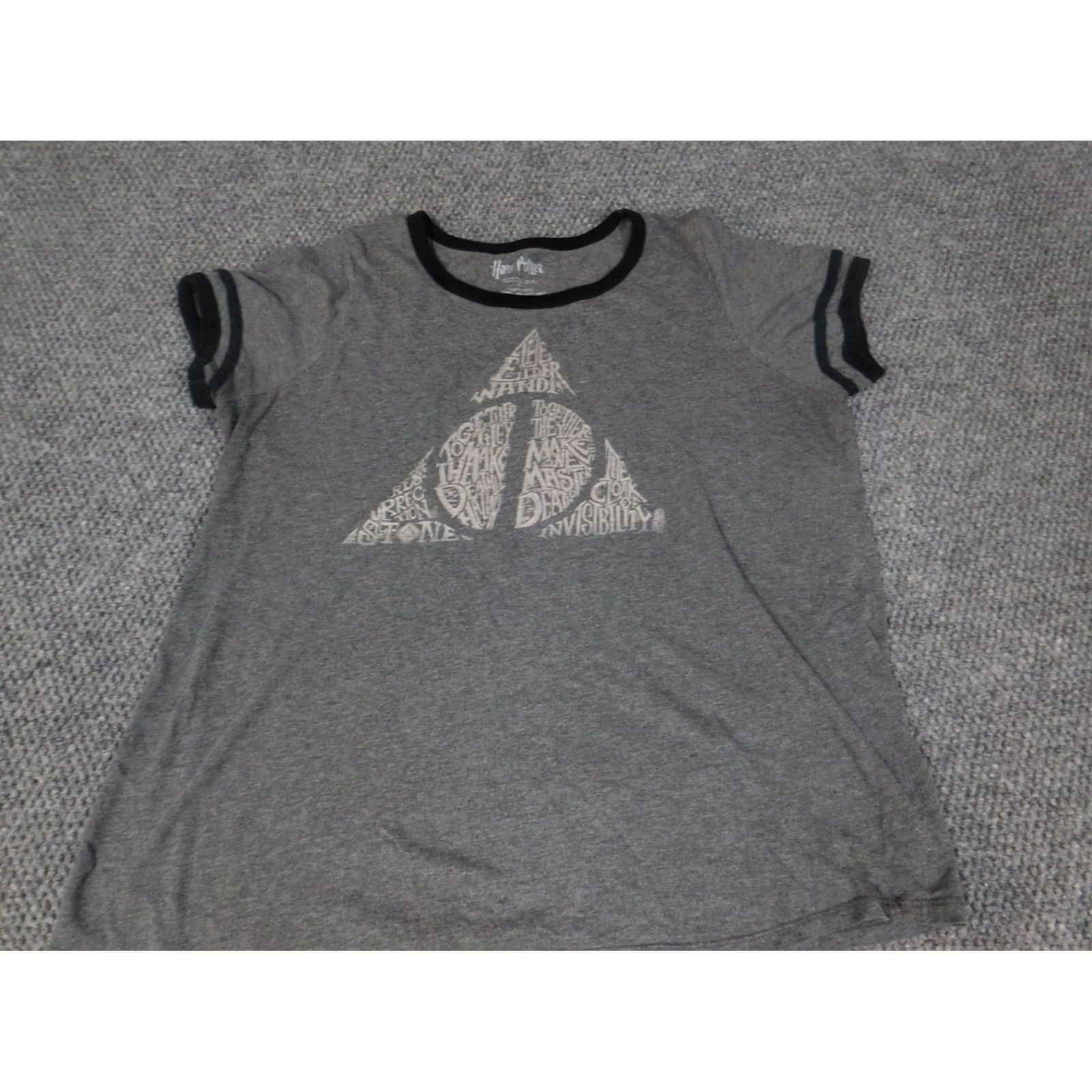 Vintage Harry Potter Womens Shirt L Gray Crew Neck Long Sleeve Cotton Rayon Blouse Casual Movie Classic Womens Size L / US 10 / IT 46 - 4 Thumbnail
