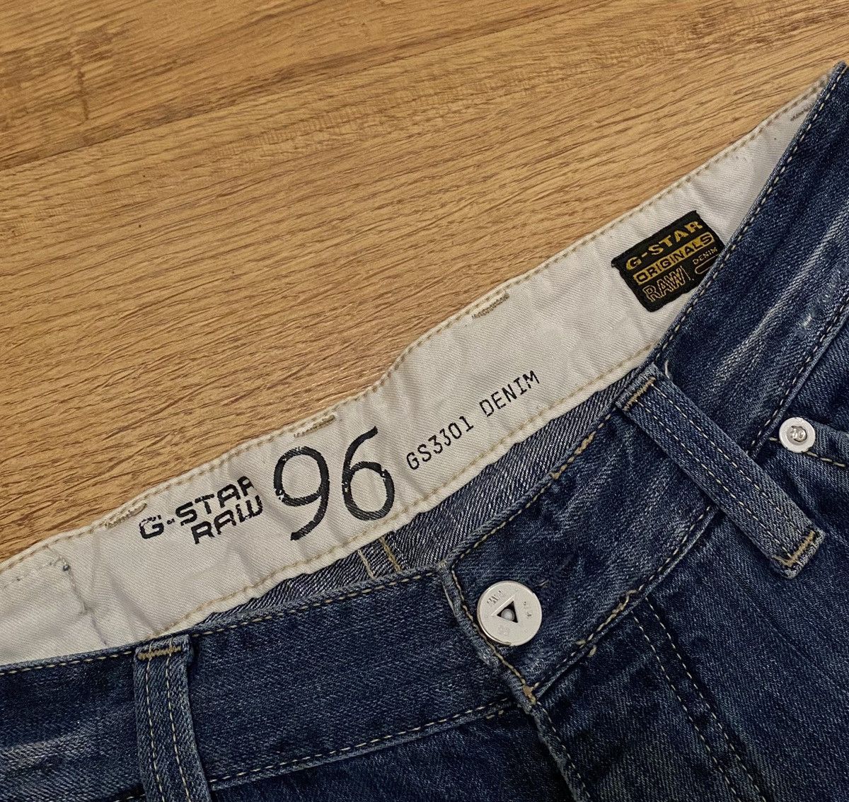 G-Star G-Star Raw Big Logo 96 Denim Pants x Vintage Size US 34 / EU 50 - 8 Thumbnail