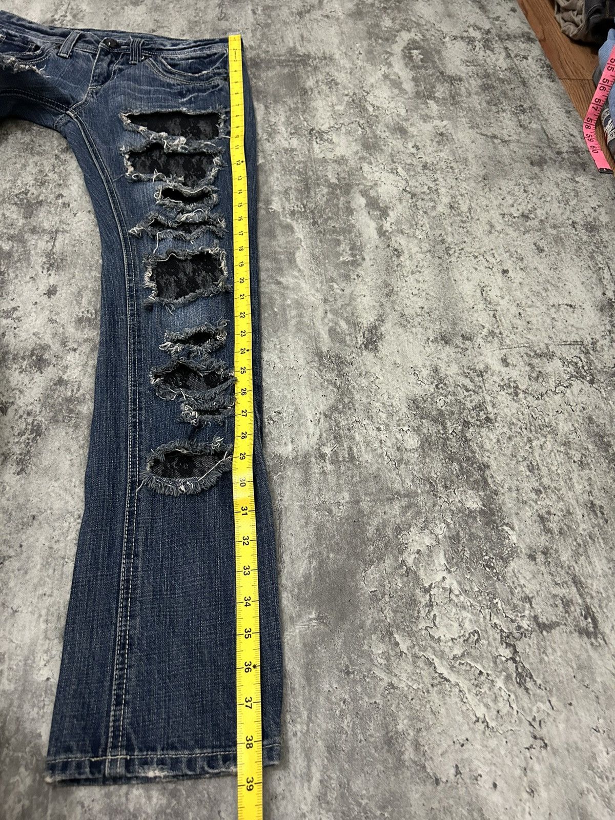 Japanese Brand Cecil Mc Bee Distressed Jeans Size 29" - 18 Thumbnail