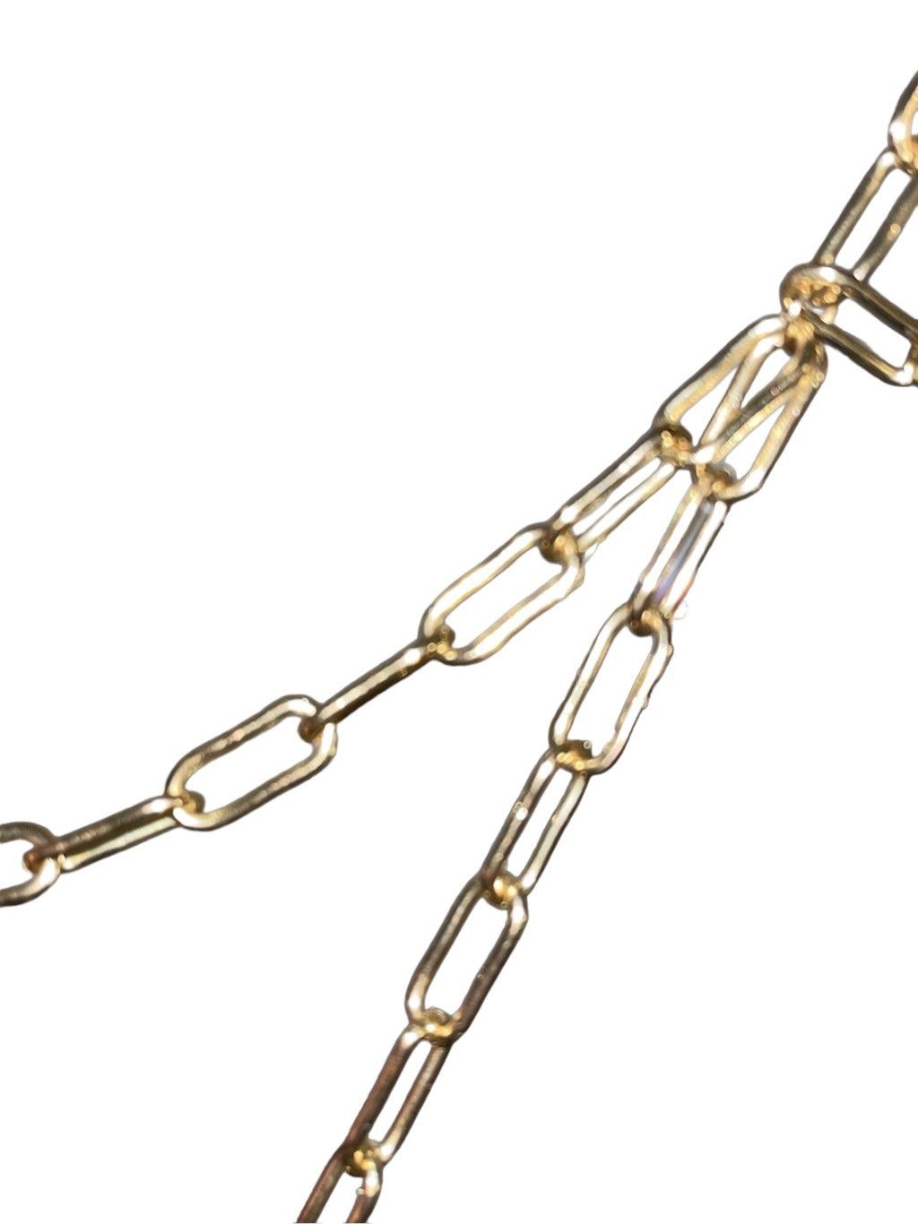 Other Adornia Paperclip Disc Long Lariat Necklace NEW Size ONE SIZE - 5 Thumbnail