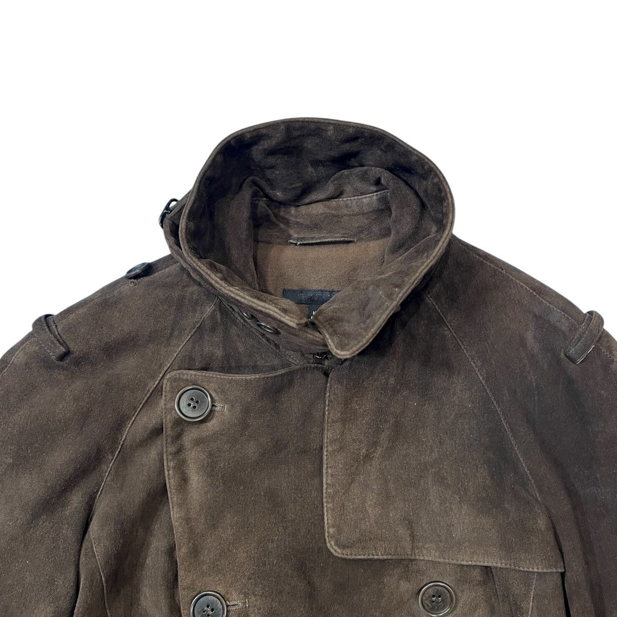 Helmut Lang HELMUT LANG 2004AW Suede Leather Coat Jacket Size US S / EU 44-46 / 1 - 2 Thumbnail