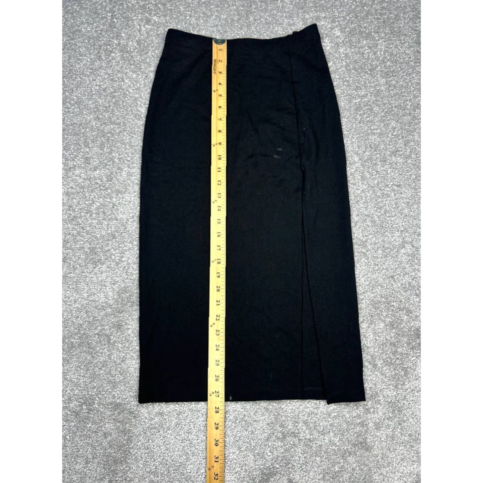 Aritzia Aritzia Babaton Pencil Front Slit Skirt Womens 2 Black Nylon Spandex Midi Straight & Pencil Classic Modern Casual Party/Cocktail Size 26" / US 2 / IT 38 - 2 Thumbnail