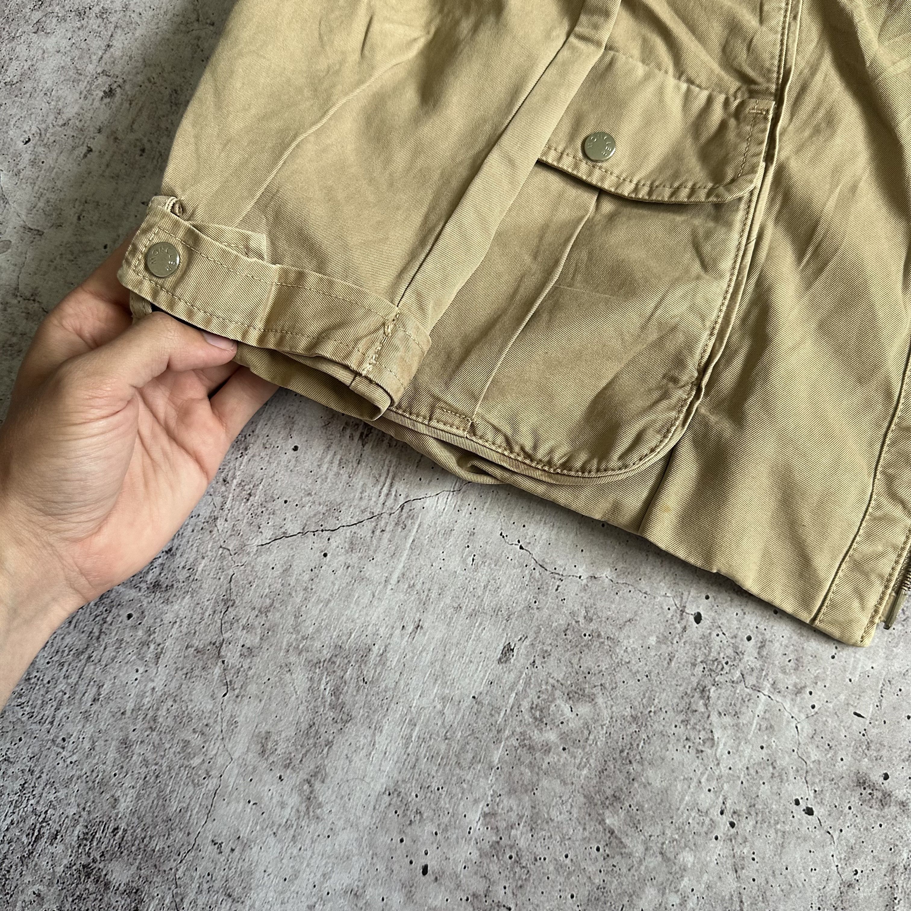 Moncler Moncler Avant Garde Denim Vintage y2k Beige Cargo Jacket Size M / US 6-8 / IT 42-44 - 6 Thumbnail