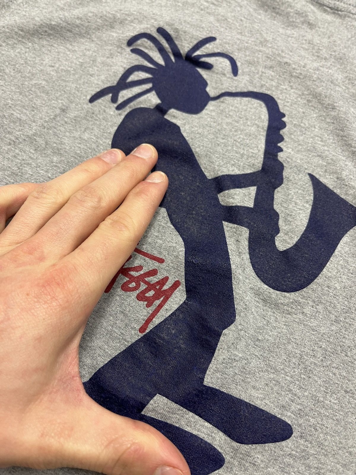 Stussy Stussy Outdoor 90’s Jazz Man Saxophone Vintage T Shirt Logo Size US S / EU 44-46 / 1 - 14 Thumbnail