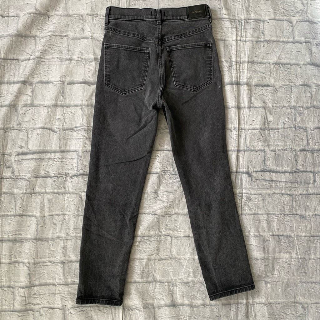 Express Express women 2R slim super high rise distressed ripped jean Size 26" / US 2 / IT 38 - 8 Thumbnail