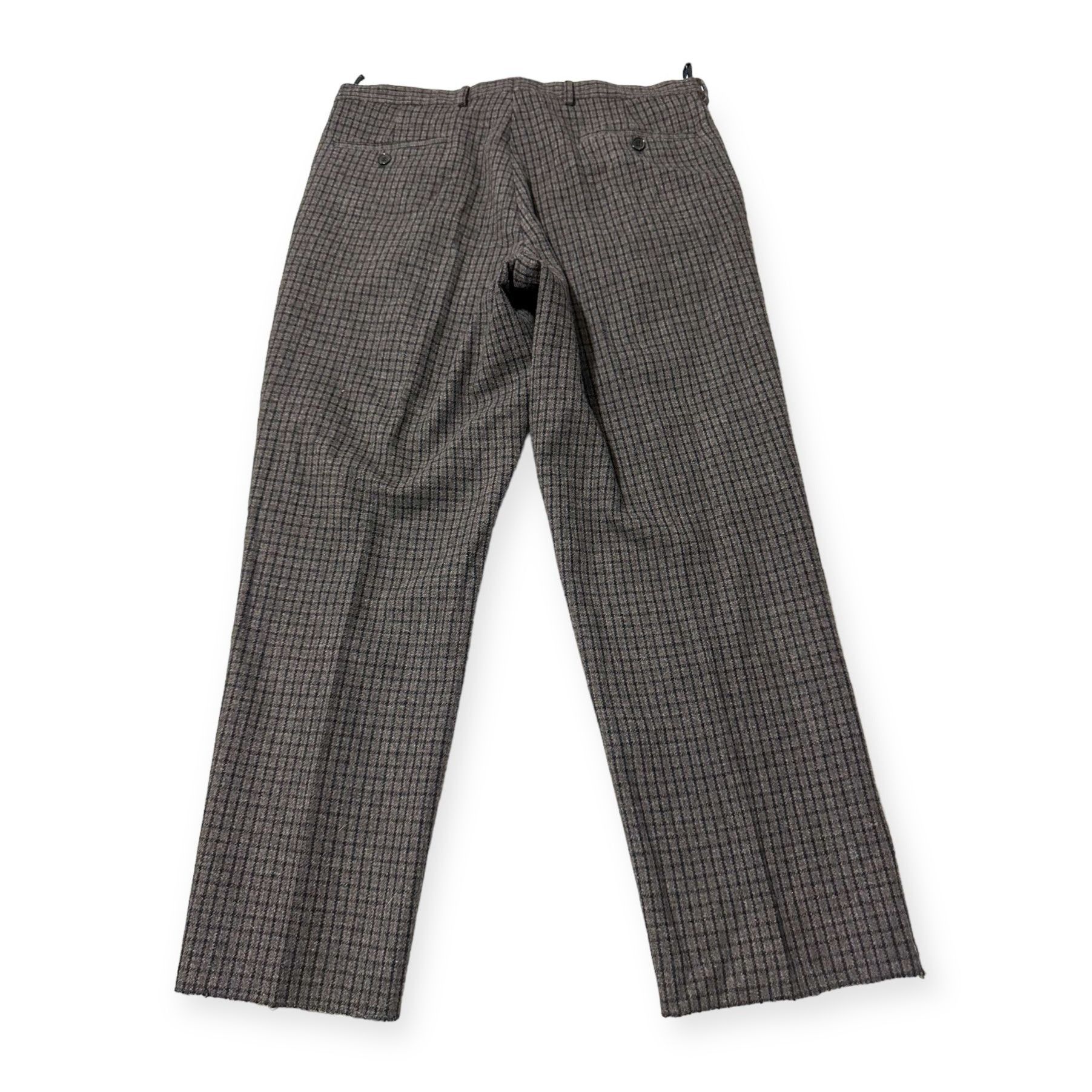 Miu Miu Miu Miu Wool Cashmere Check Cropped Pants Gray Straight Leg Size 30" / US 8 / IT 44 - 6 Thumbnail