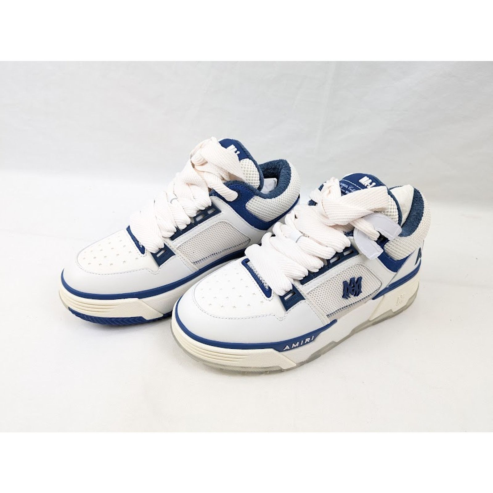 Amiri o1rshd1 Q:3 / MA-1 Low-Top Sneakers in Navy / White Size US 11 / EU 44 - 17 Thumbnail