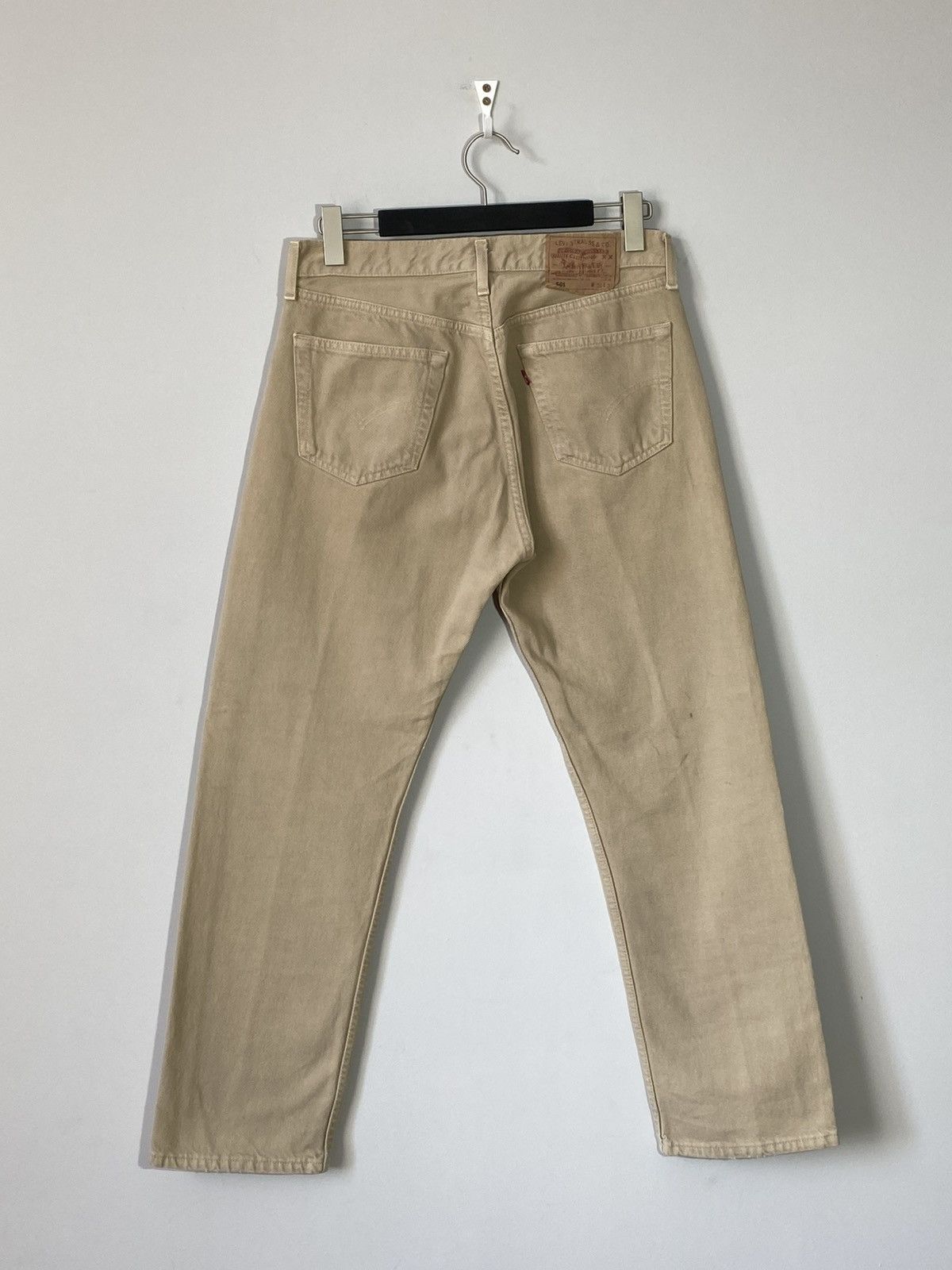 Levi's 90s Vintage Levis 501 34х30 Beige Denim Jeans Size US 34 / EU 50 - 1 Thumbnail