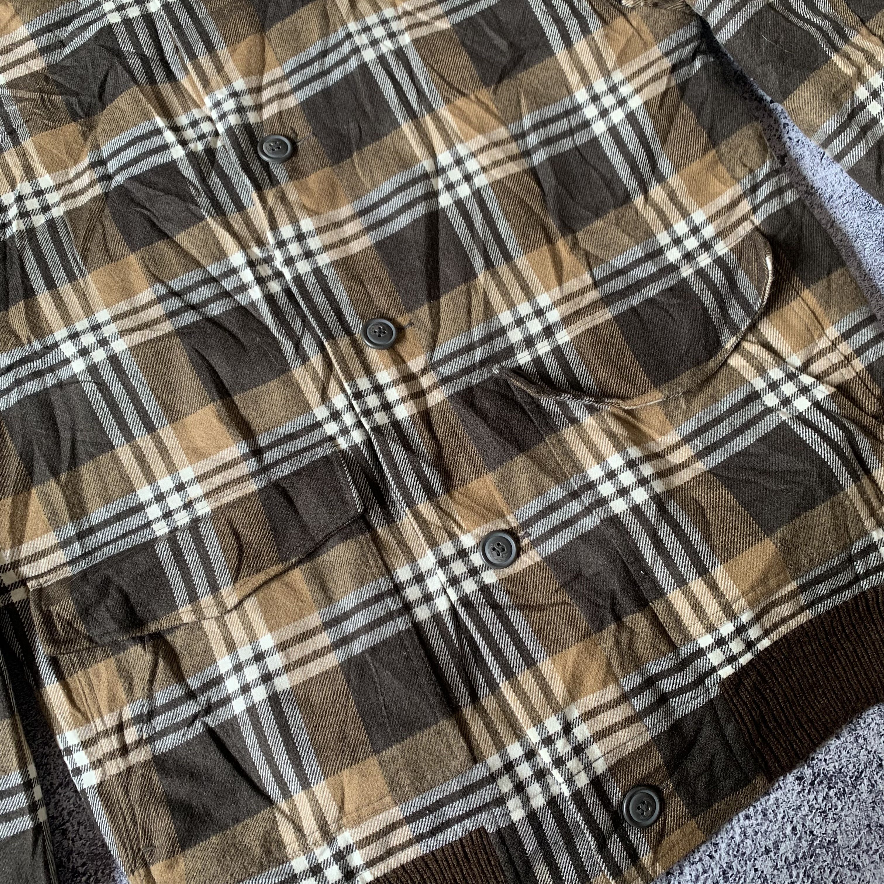 Woolrich Woolen Mills 2000s Woolrich Ifsixwasnine Plaid Knit Wool Jacket Size US L / EU 52-54 / 3 - 3 Thumbnail
