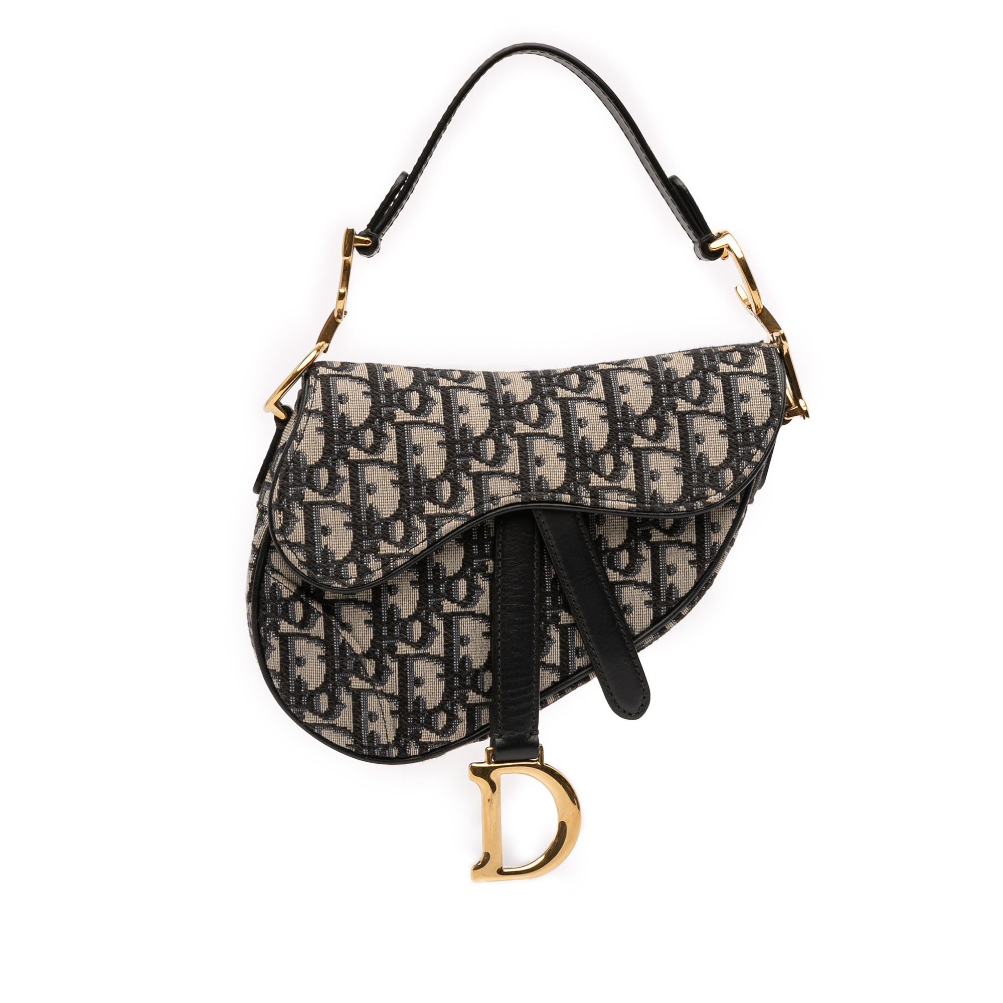 Dior Mini Oblique Canvas Saddle Bag Size ONE SIZE - 1 Thumbnail
