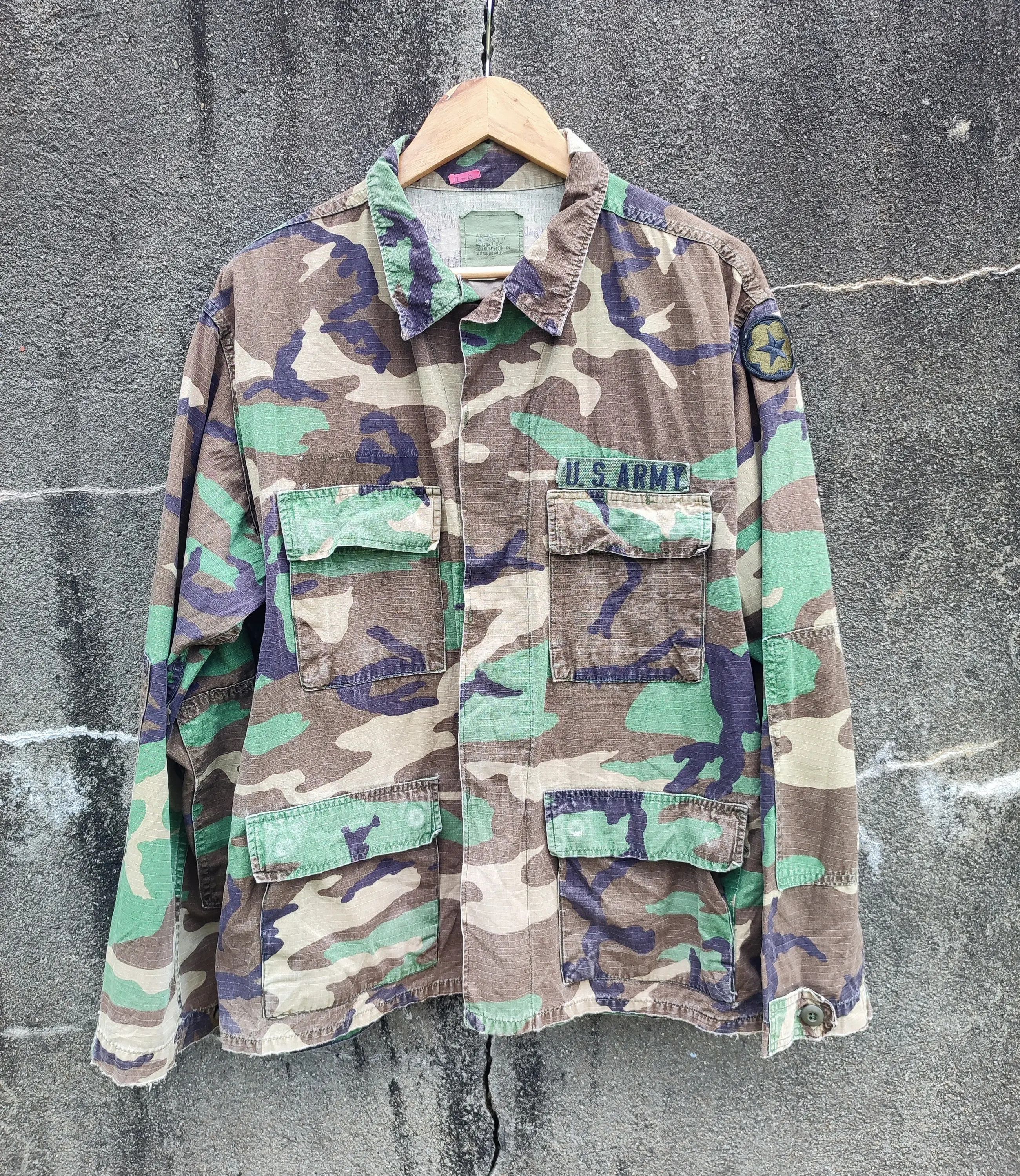 image of Military x Vintage Stealus Army Camouflage Combat Light Jacket, Men's (Size XL)