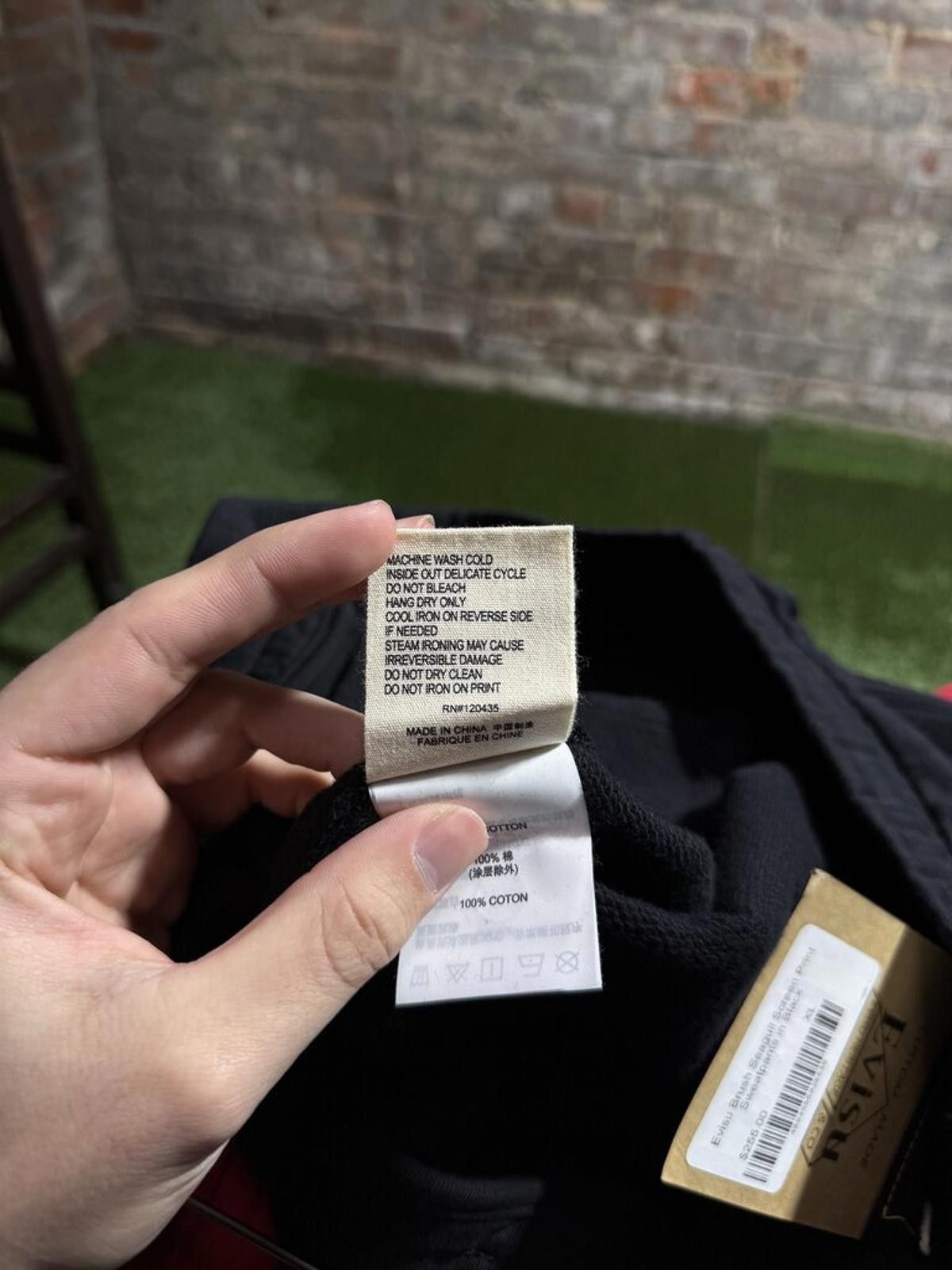Evisu Evisu Brush Seagull Sweatpants Black Sz. XL Size ONE SIZE - 5 Thumbnail