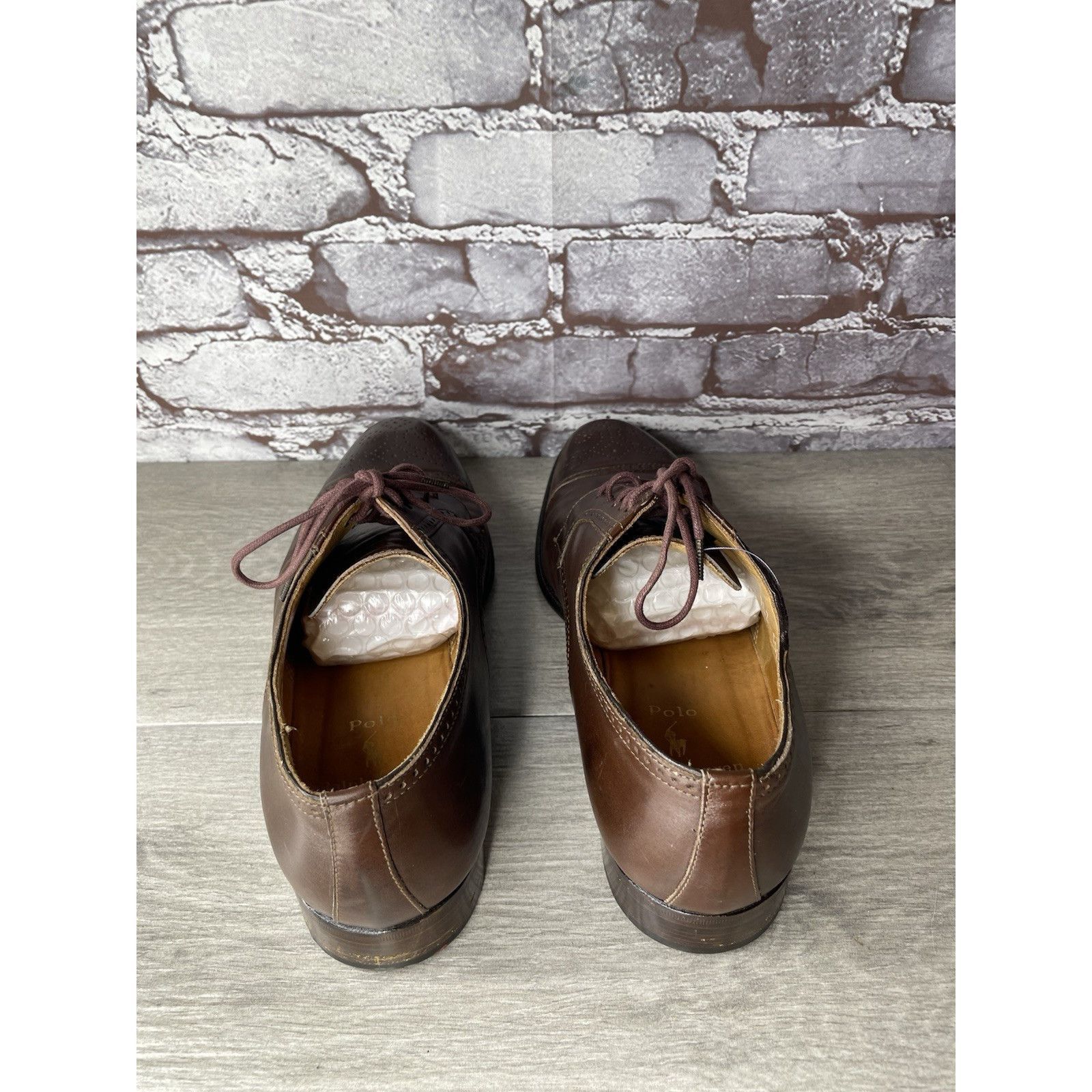 Ralph Lauren Polo Ralph Lauren Brown Leather Cap Toe Wingtip Oxford Dress Size US 10 / EU 43 - 5 Thumbnail