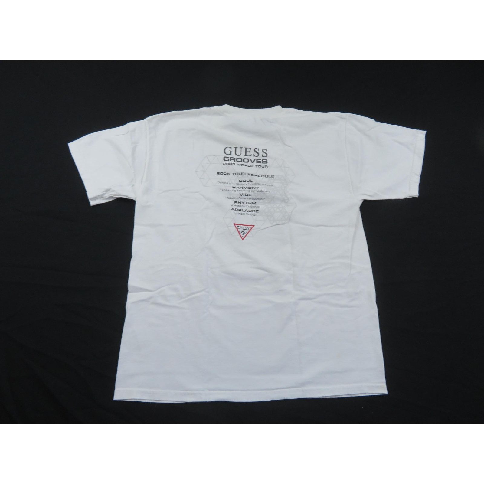 Guess Guess Grooves 2005 Tour T-shirt, Double Sided, White Sz L Size US L / EU 52-54 / 3 - 5 Thumbnail