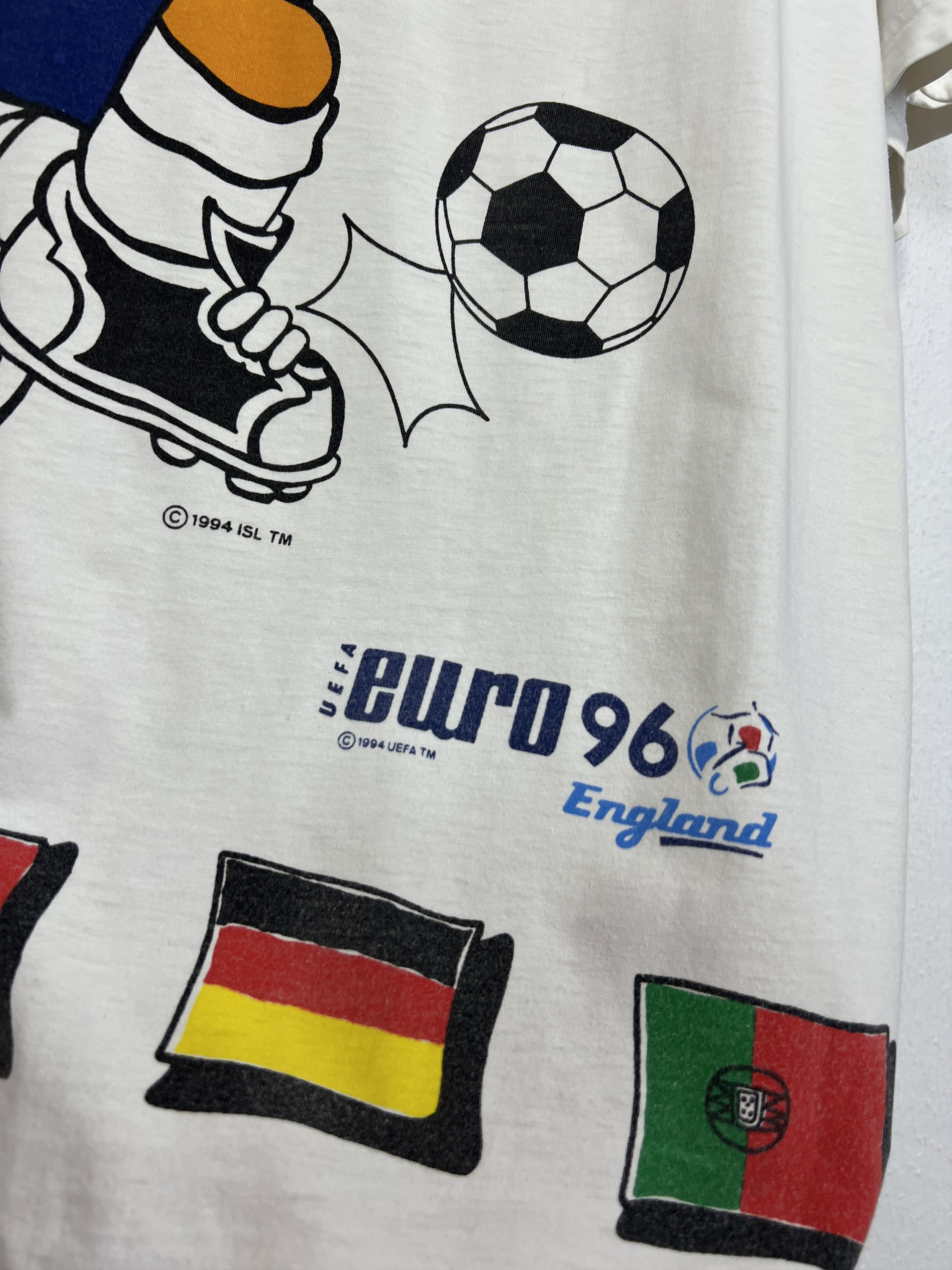 Vintage England EURO Football Shirt Soccer Over Print Jersey Trikot Size US XL / EU 56 / 4 - 4 Thumbnail