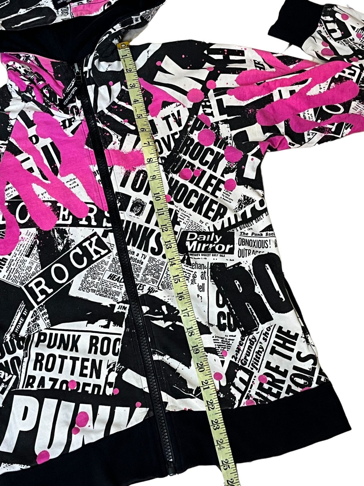 Hysteric Glamour SICK🔥SUPERLOVERS PUNK ROCK FULLPRINT ZIPPER HOODIES Size US S / EU 44-46 / 1 - 13 Thumbnail