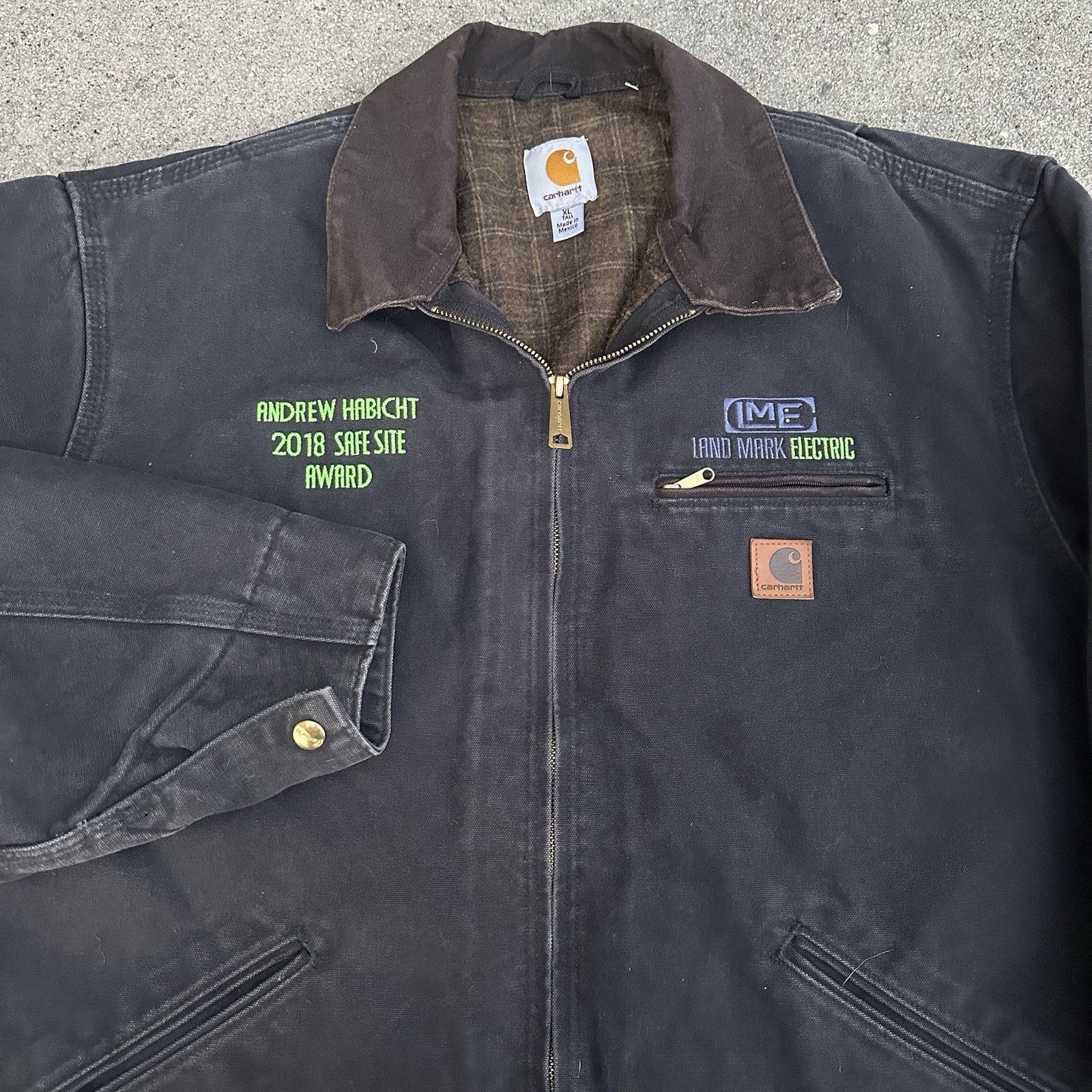 Carhartt × Essentials × Vintage Vintage Carhartt Faded Black Detroit Jacket XL Tall Workwear Size US XL / EU 56 / 4 - 2 Thumbnail