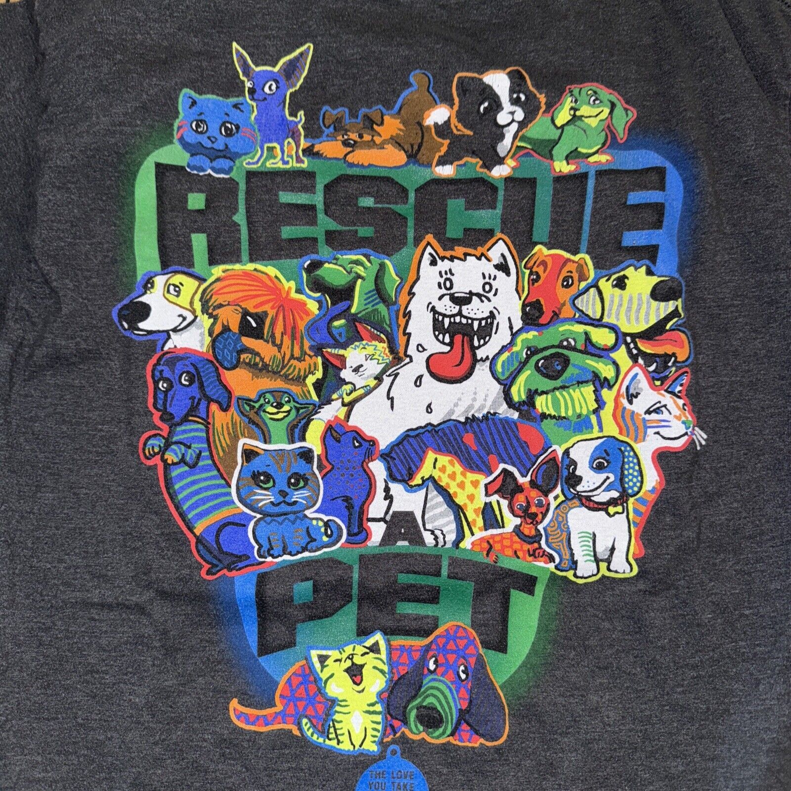 Band Tees × Japanese Brand × Vintage Eskimo Joes Rescue Pet T-Shirt Gray M 18x27 Animals Size US M / EU 48-50 / 2 - 2 Thumbnail