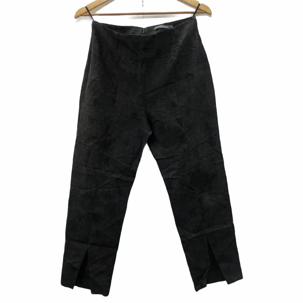 Alexander McQueen Vtg ALEXANDER MCQUEEN Bees Monogram Logo Silk Pant Trouser Size 26" / US 2 / IT 38 - 4 Thumbnail
