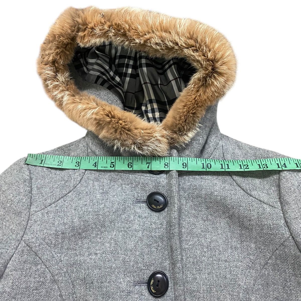 Burberry Burberrys Hoodie Rabbit Fur Trench Coat Size 38 Grey Colour Size XS / US 0-2 / IT 36-38 - 17 Thumbnail