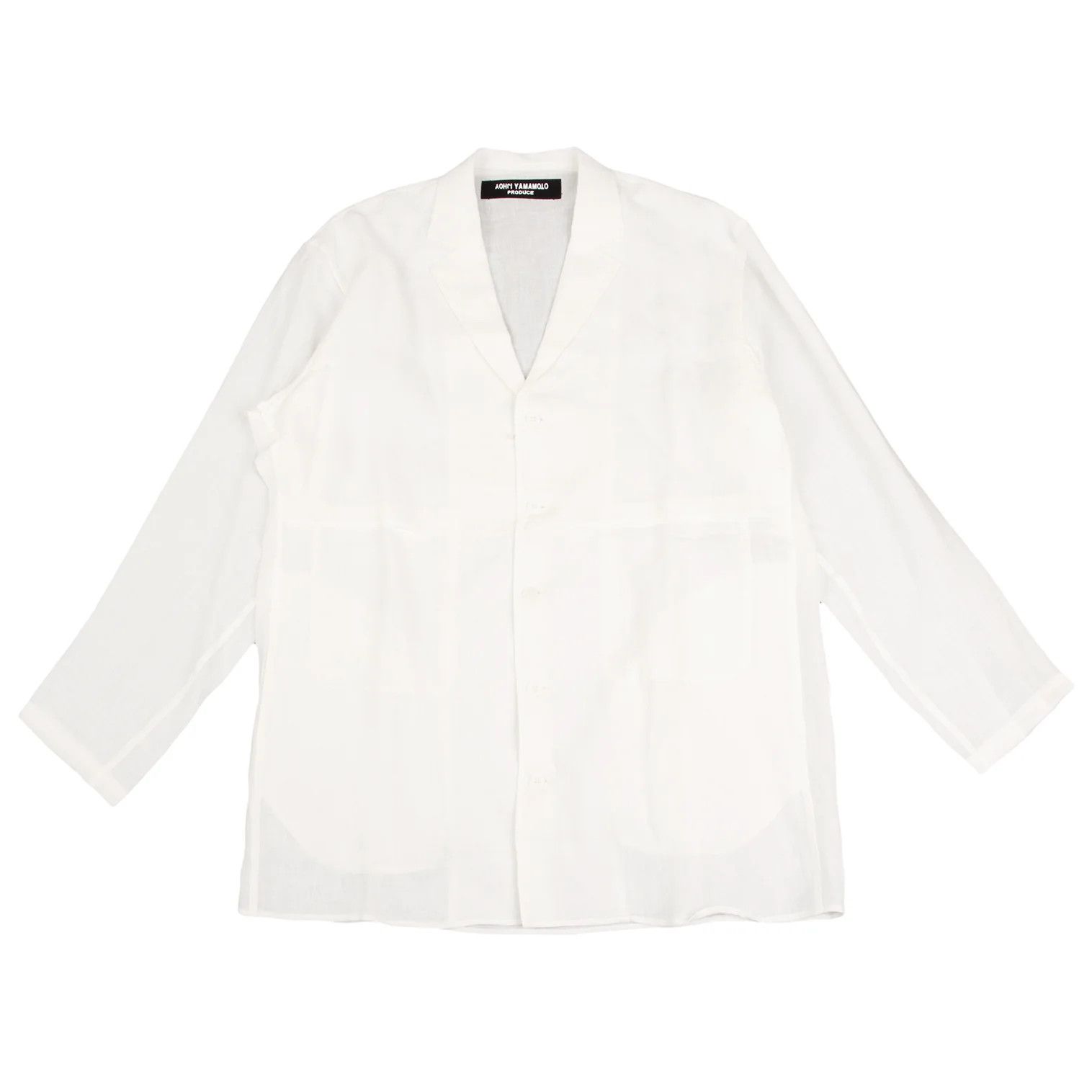 Yohji Yamamoto Yohji Yamamoto Linen Front-Panel Long Jacket Size US S / EU 44-46 / 1 - 1 Thumbnail
