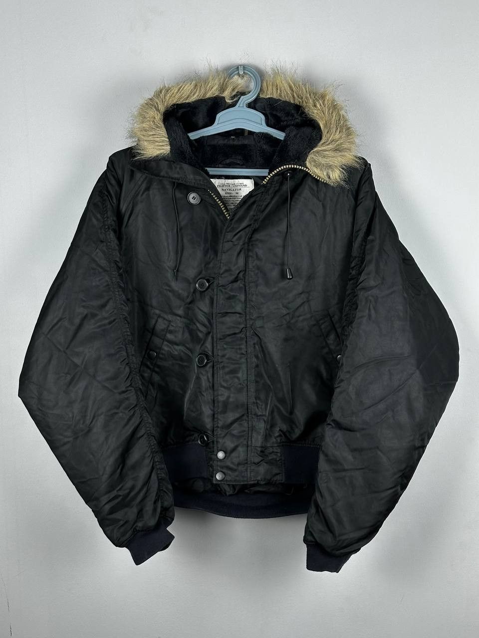 Japanese Brand 2000s Japanese Arcive Fur Bomber Flying Jacket N2B Black Size US M / EU 48-50 / 2 - 1 Thumbnail