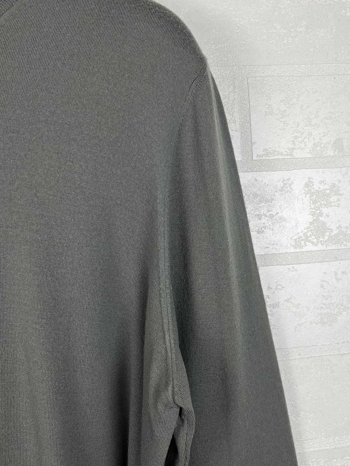Hermes HERMES Sweater Crewneck Wool Monogram Textured H Gray Men's Size US XXL / EU 58 / 5 - 12 Thumbnail