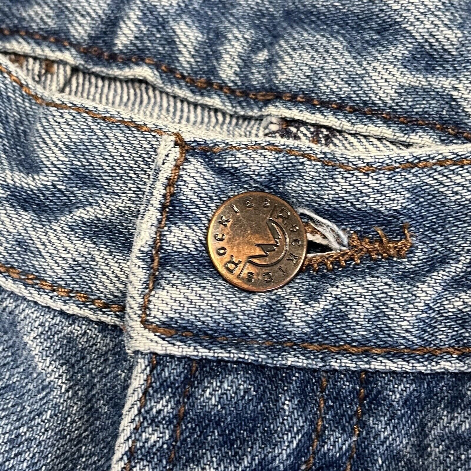 Vintage Vintage Rocky Mountain Jeans Womens 31/11 (26x35) Rockies Size 26" / US 2 / IT 38 - 4 Thumbnail