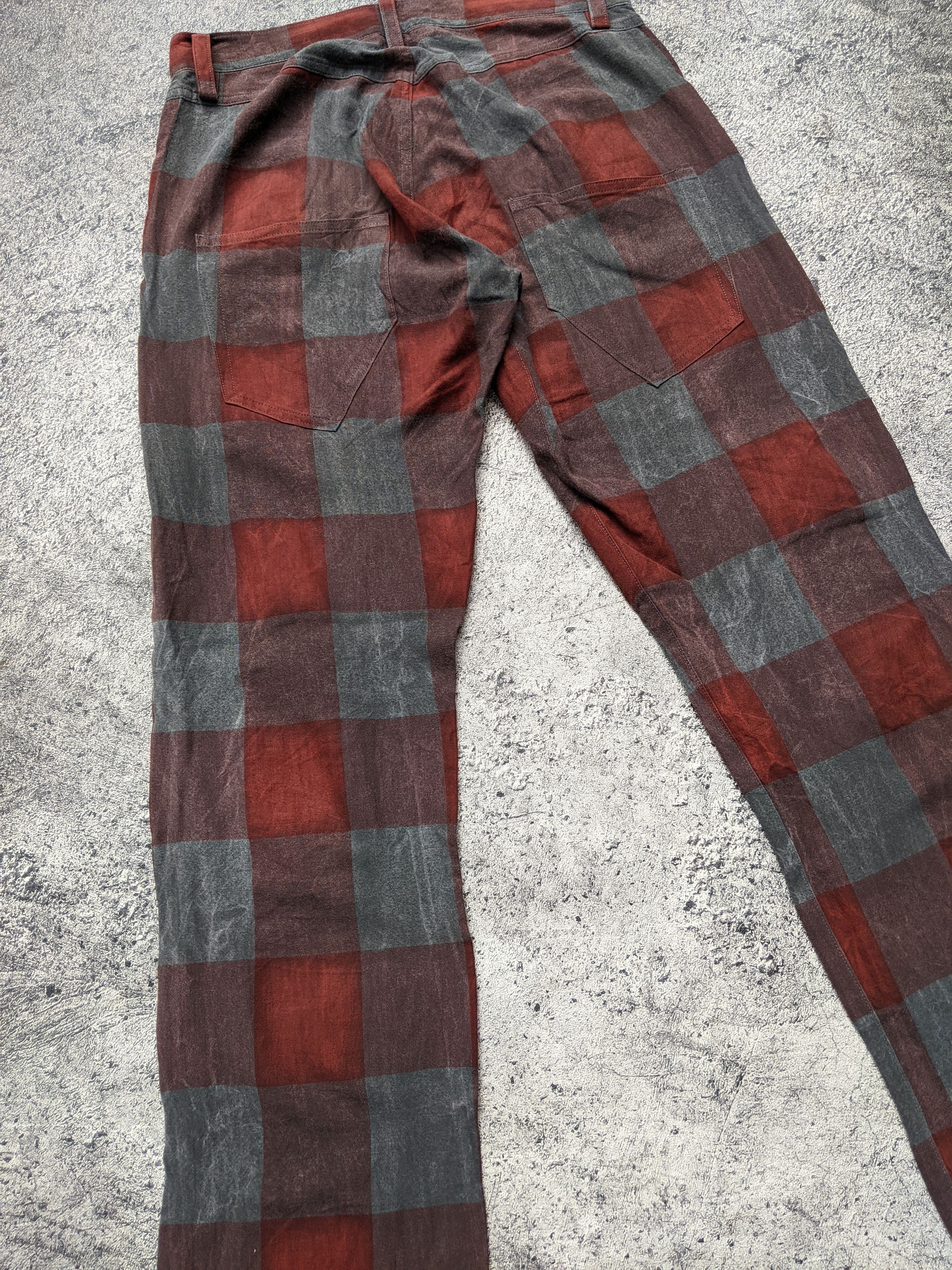 Y's Yohji Plaid Tartan Pants Size US 30 / EU 46 - 5 Thumbnail