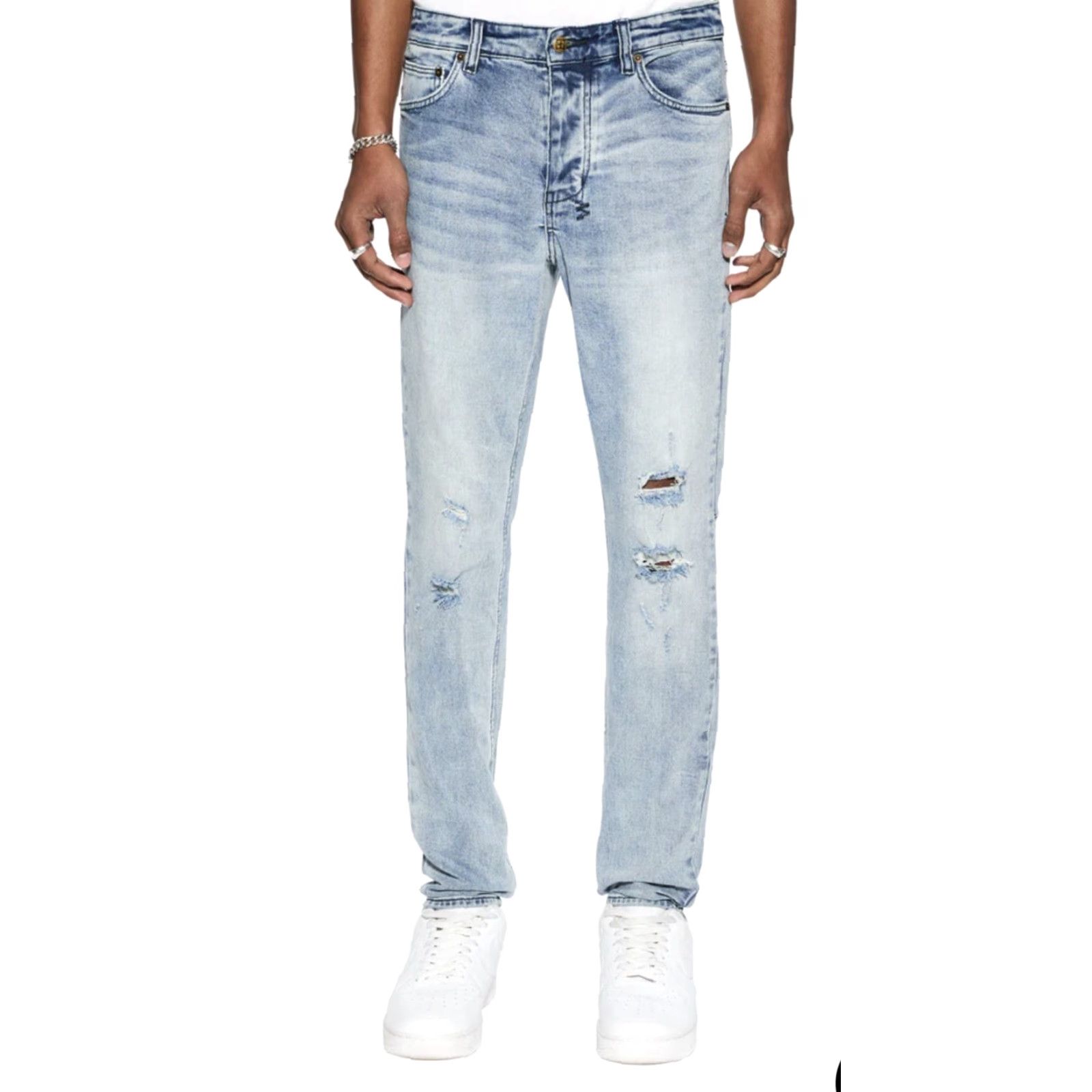 Ksubi Ksubi Chitch Philly Mid Rise Slim Fit Distressed Blue Denim Jeans Sz. 32 Mens Size US 32 / EU 48 - 2 Thumbnail