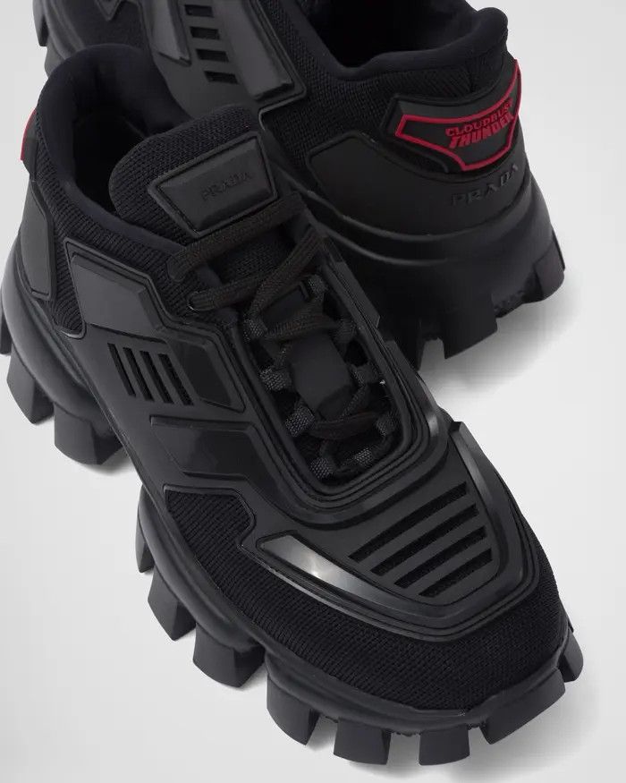 Prada os11x0226 Cloudbust Thunder Sneakers In Nero Size US 13 / EU 46 - 4 Thumbnail