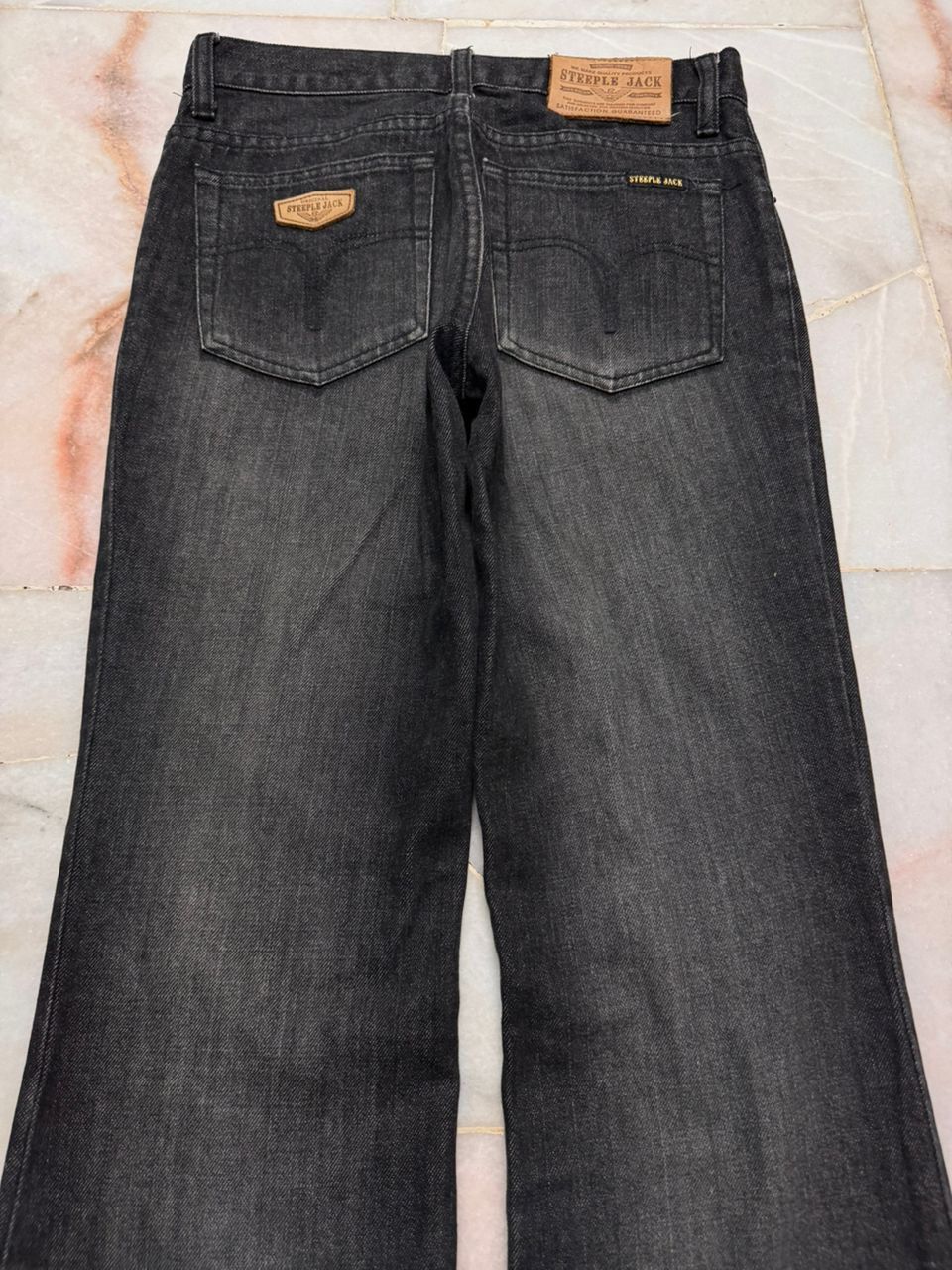 Tornado Mart 💥BELL BOTTOM💥BAGGY FLARE STEEPLE JACK MUDWASH DISTRESSED Size US 28 / EU 44 - 13 Thumbnail
