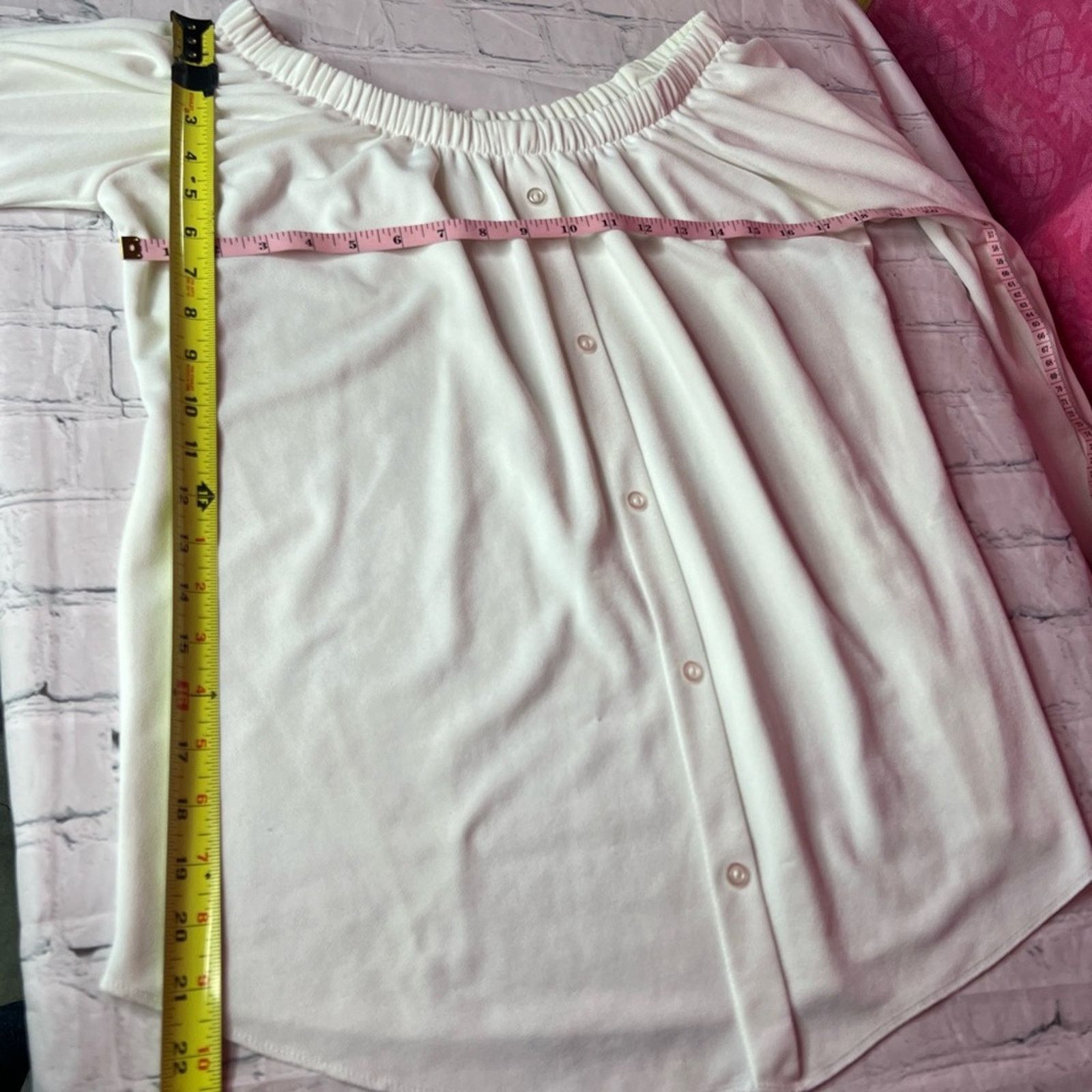 Boohoo Boohoo White Balloon Sleeve Blouse Size 12 Size XL / US 12-14 / IT 48-50 - 3 Thumbnail