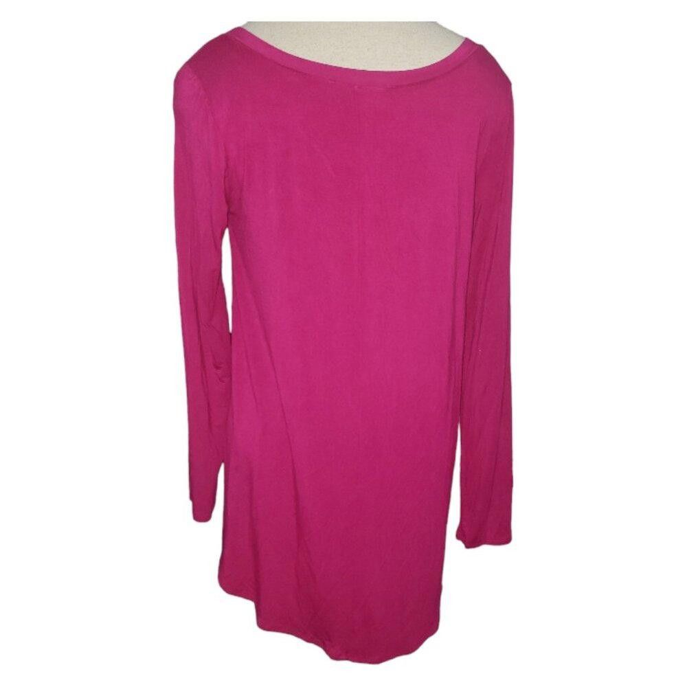 Designer CT1692 Zenana Magenta Long Sleeve T-shirt S Size S / US 4 / IT 40 - 3 Thumbnail