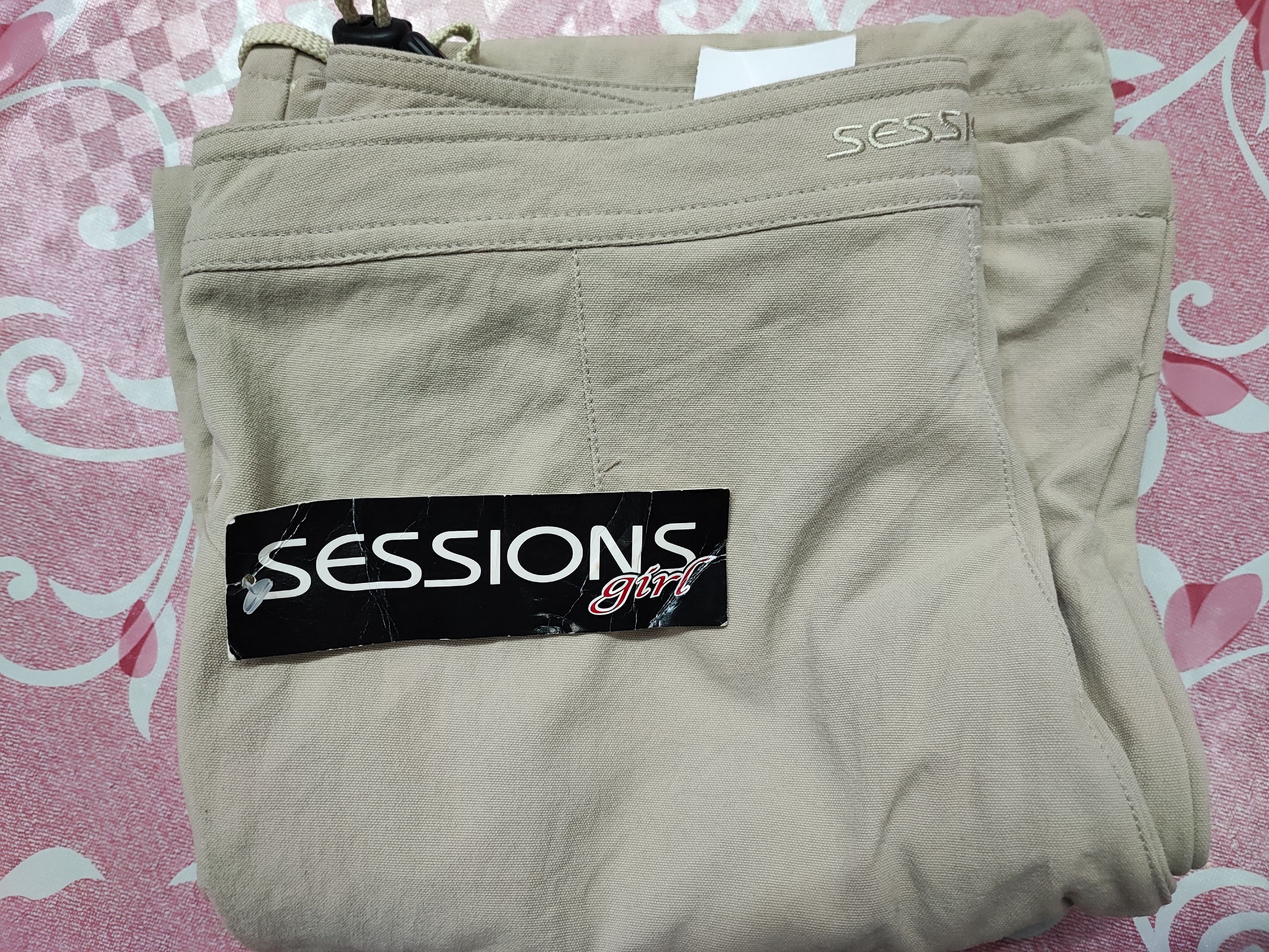 Sessions Cargo Light Pants Session Girl Brooklyn Khaki Size 31" - 1 Thumbnail