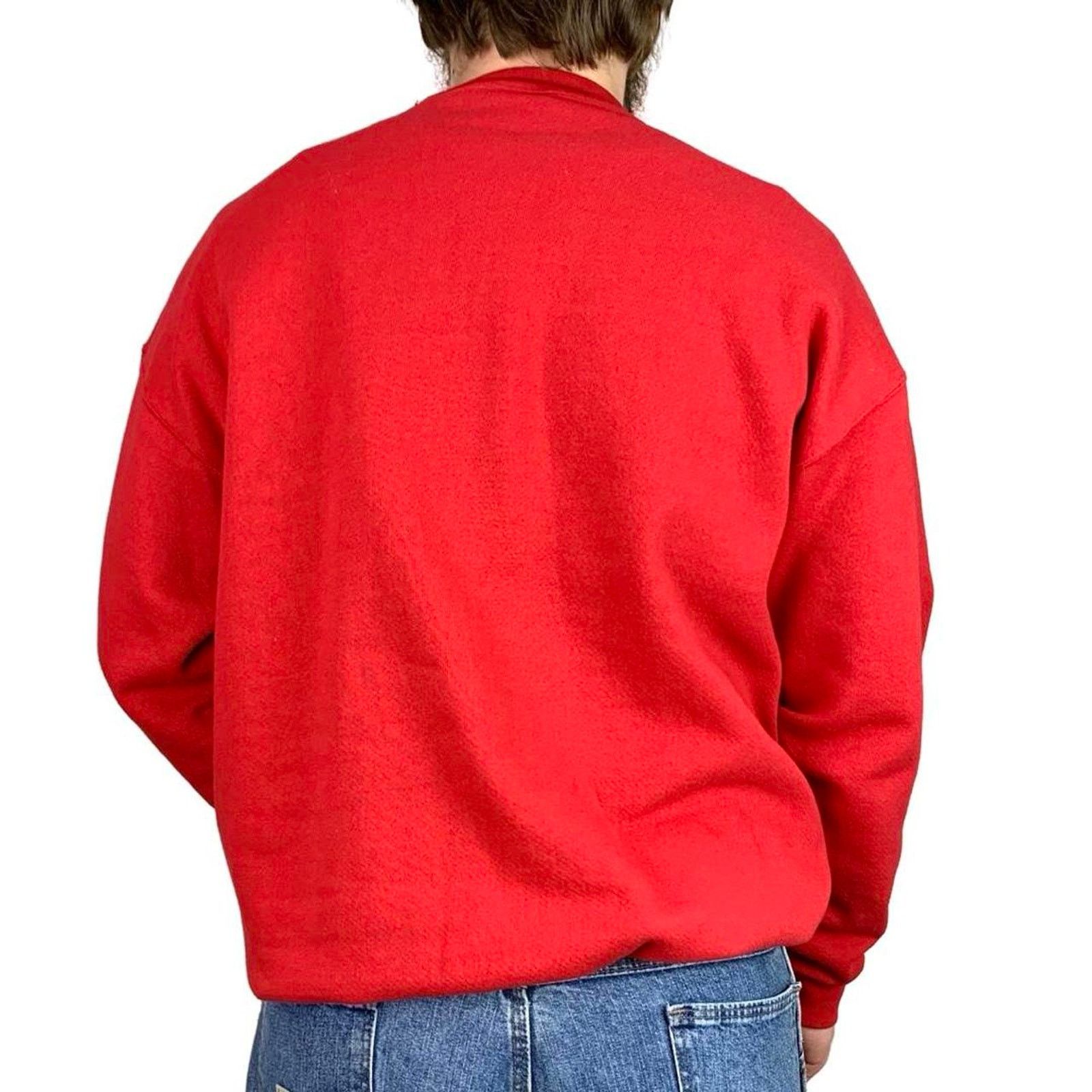Lee × Vintage Vintage 90s Jesus Embroidered Crewneck Sweatshirt Size US XL / EU 56 / 4 - 3 Thumbnail