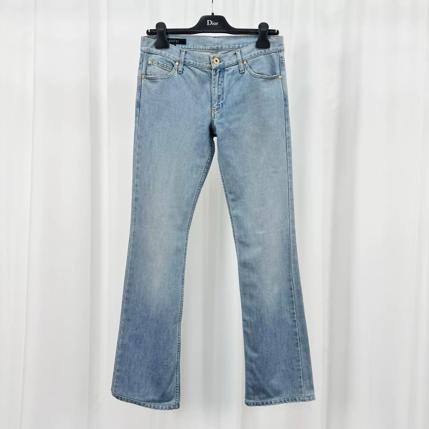 Gucci gucci embroidered denim flared pants size 40 Size US 40 / EU 56 - 1 Thumbnail