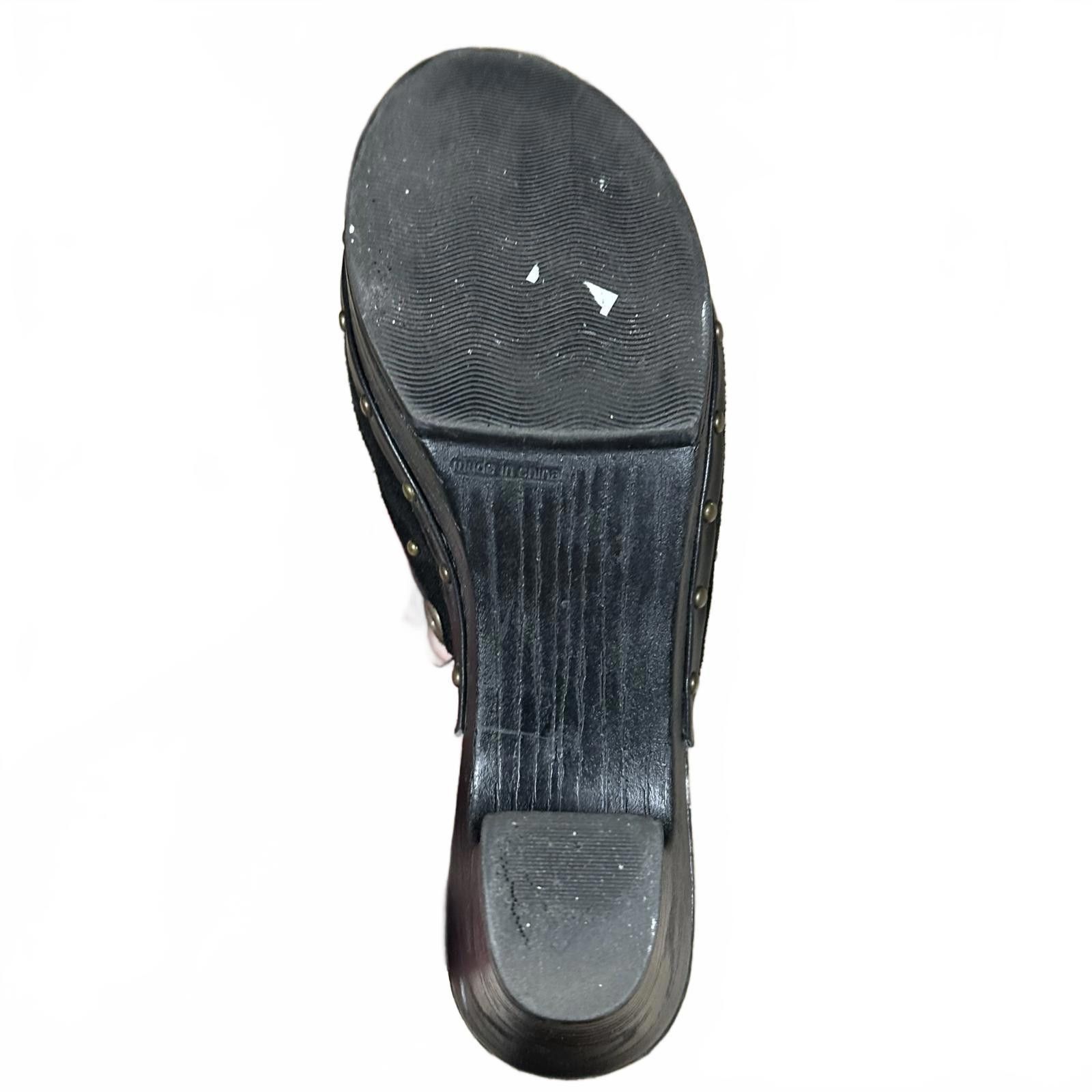 Nicole Club Women’s Mules Black Studded Suede 6 Vintage Size US 6 / IT 36 - 4 Thumbnail