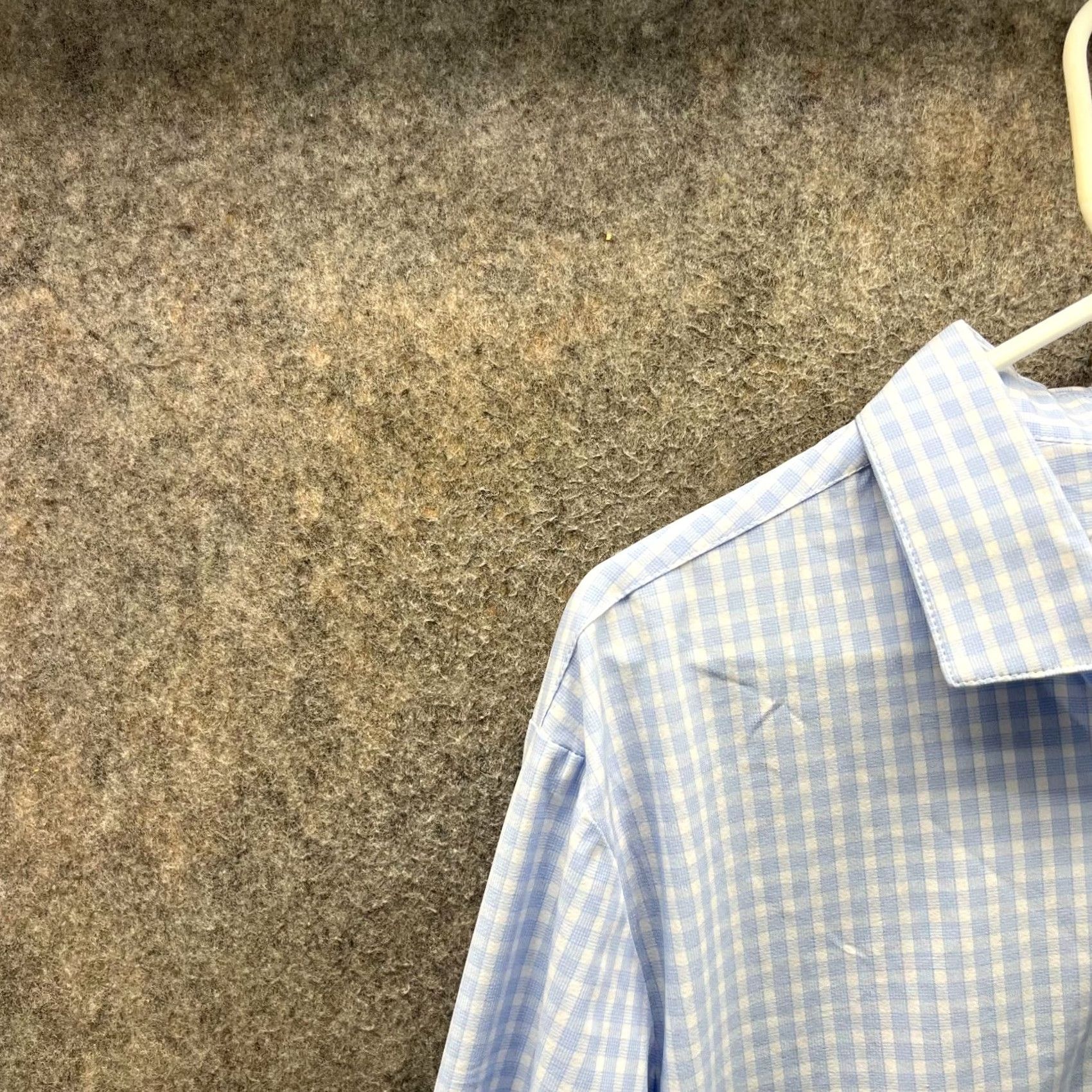 Mizzen+Main Mizzen+Main Shirt Men XL Blue Button-Down Check Leeward Gingham Stretch, Regular Fit, Long Sleeve, Button-Up, Casual/Formal, Preppy, All Seasons Size US XL / EU 56 / 4 - 5 Thumbnail