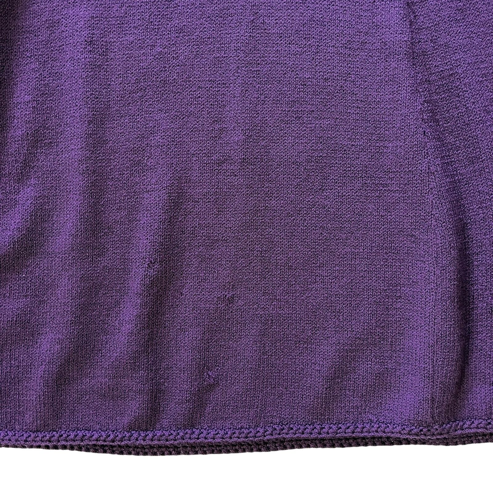 St. John St John Vintage Plum Purple Santana Knit Wool Midi Dress Size S / US 4 / IT 40 - 8 Thumbnail