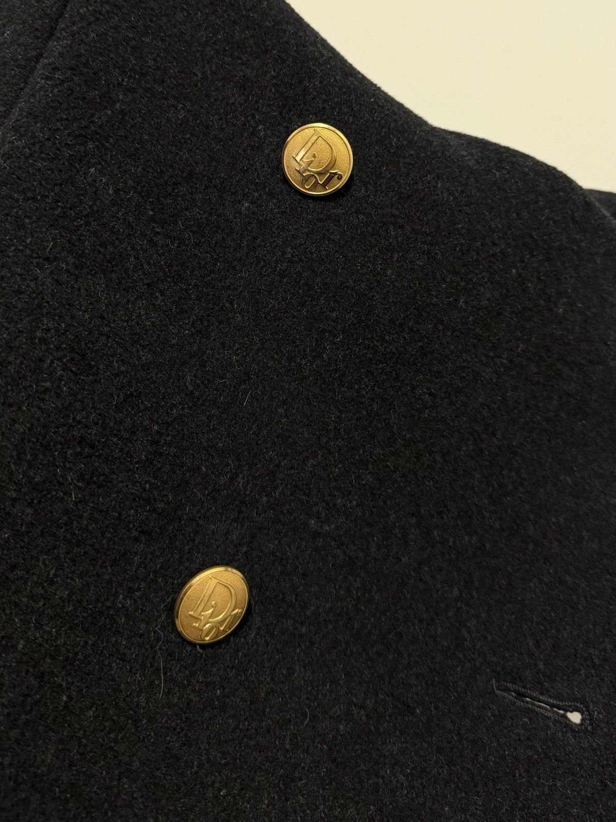 Dior Vintage Christian Dior Wool Womens Coat Double Breasted Size XL / US 12-14 / IT 48-50 - 14 Thumbnail