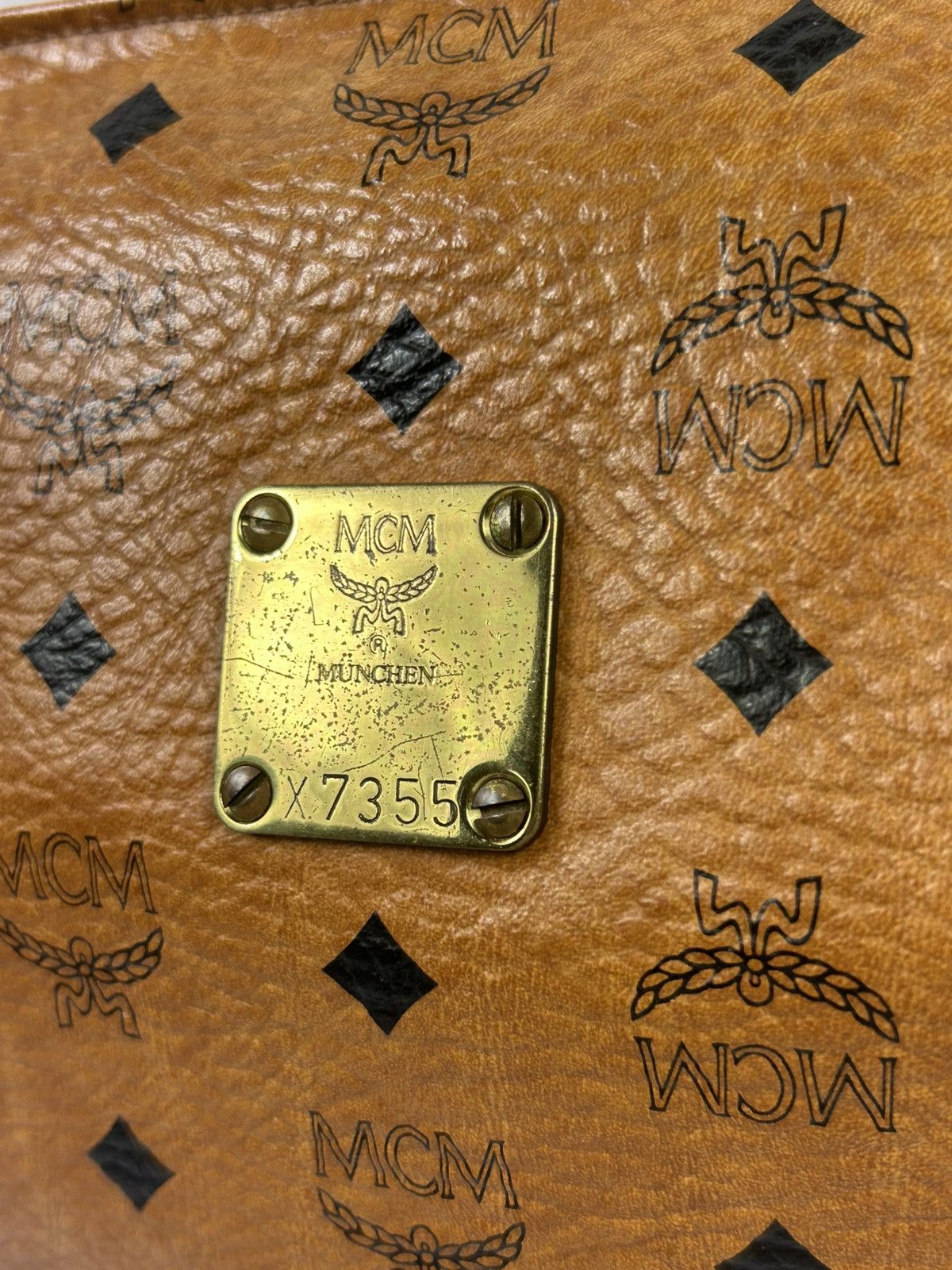 MCM MCM Cognac Leather Clutch Bag Size ONE SIZE - 5 Thumbnail