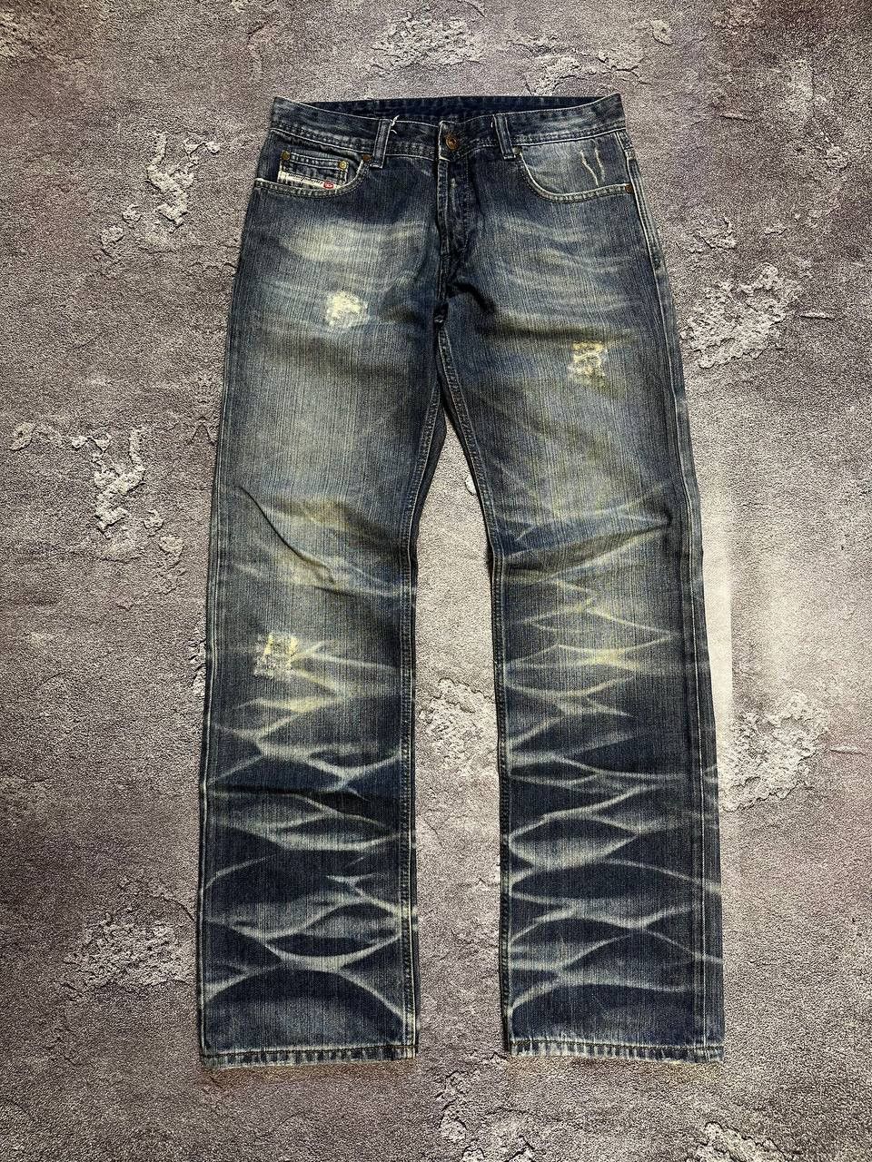 Diesel × If Six Was Nine × Japanese Brand Vintage Diesel Jeans Big Logo Distressed Baggy japanese 90s Size US 32 / EU 48 - 2 Thumbnail