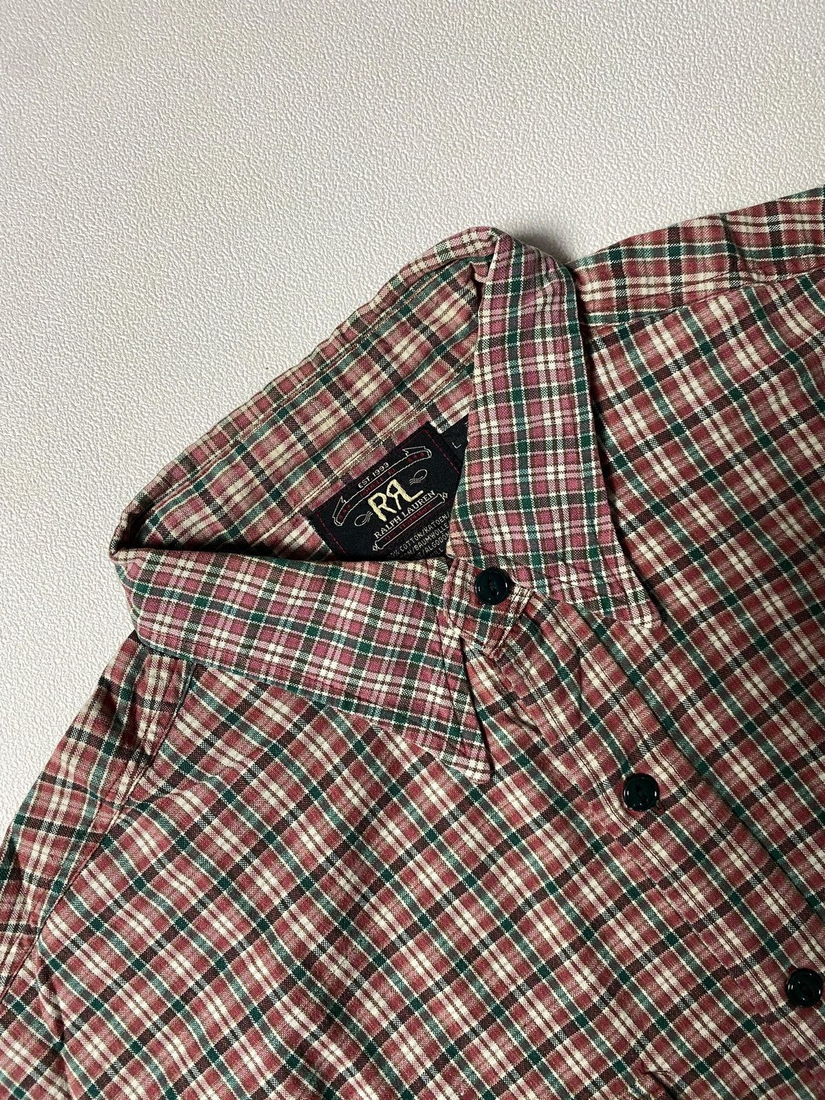 RRL Ralph Lauren 🪎Vintage Rare RRL Three Stars Double RL Shirt Ralph Lauren Size US L / EU 52-54 / 3 - 3 Thumbnail